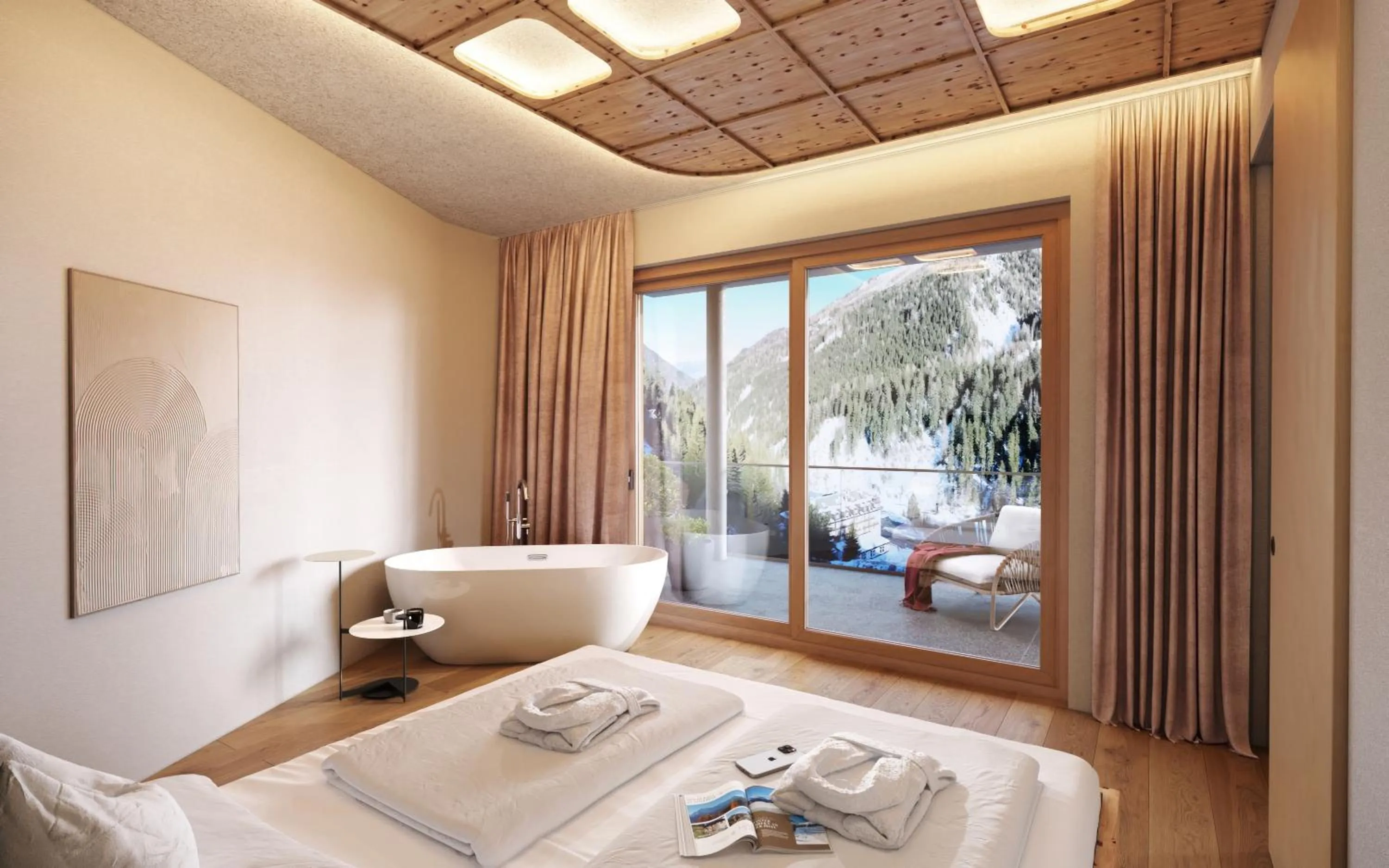 Bedroom, Bed in Hotel Madatsch