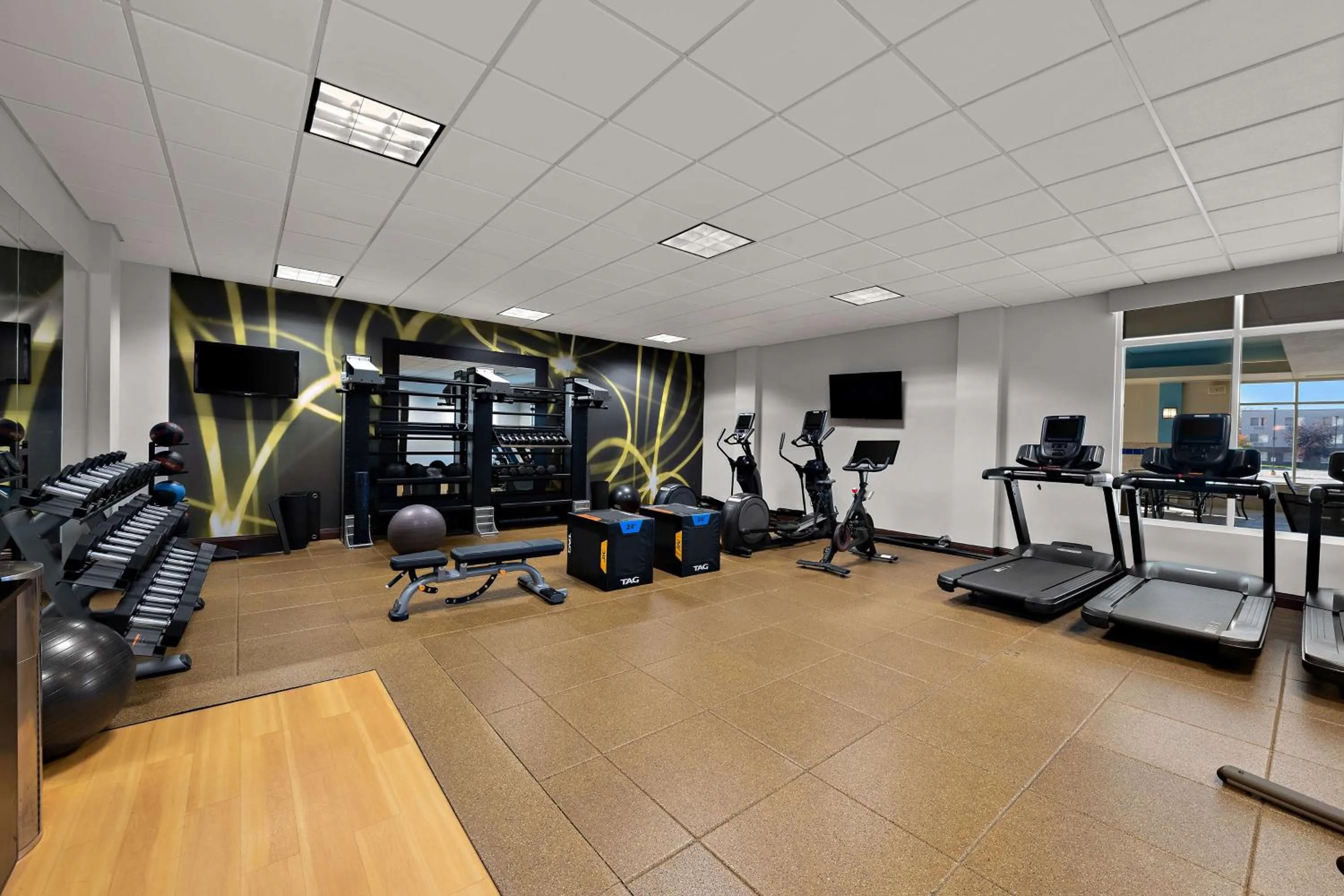 Fitness centre/facilities in Hilton Garden Inn Omaha East/Council Bluffs