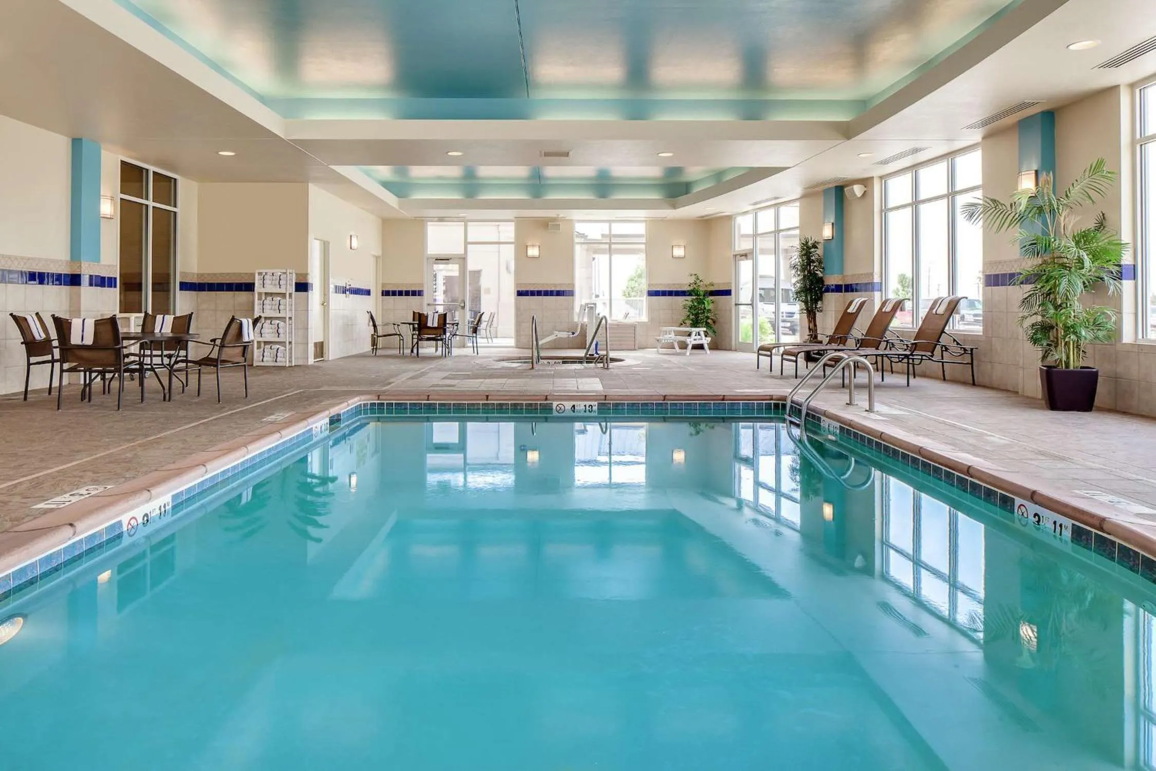 Pool view in Hilton Garden Inn Omaha East/Council Bluffs