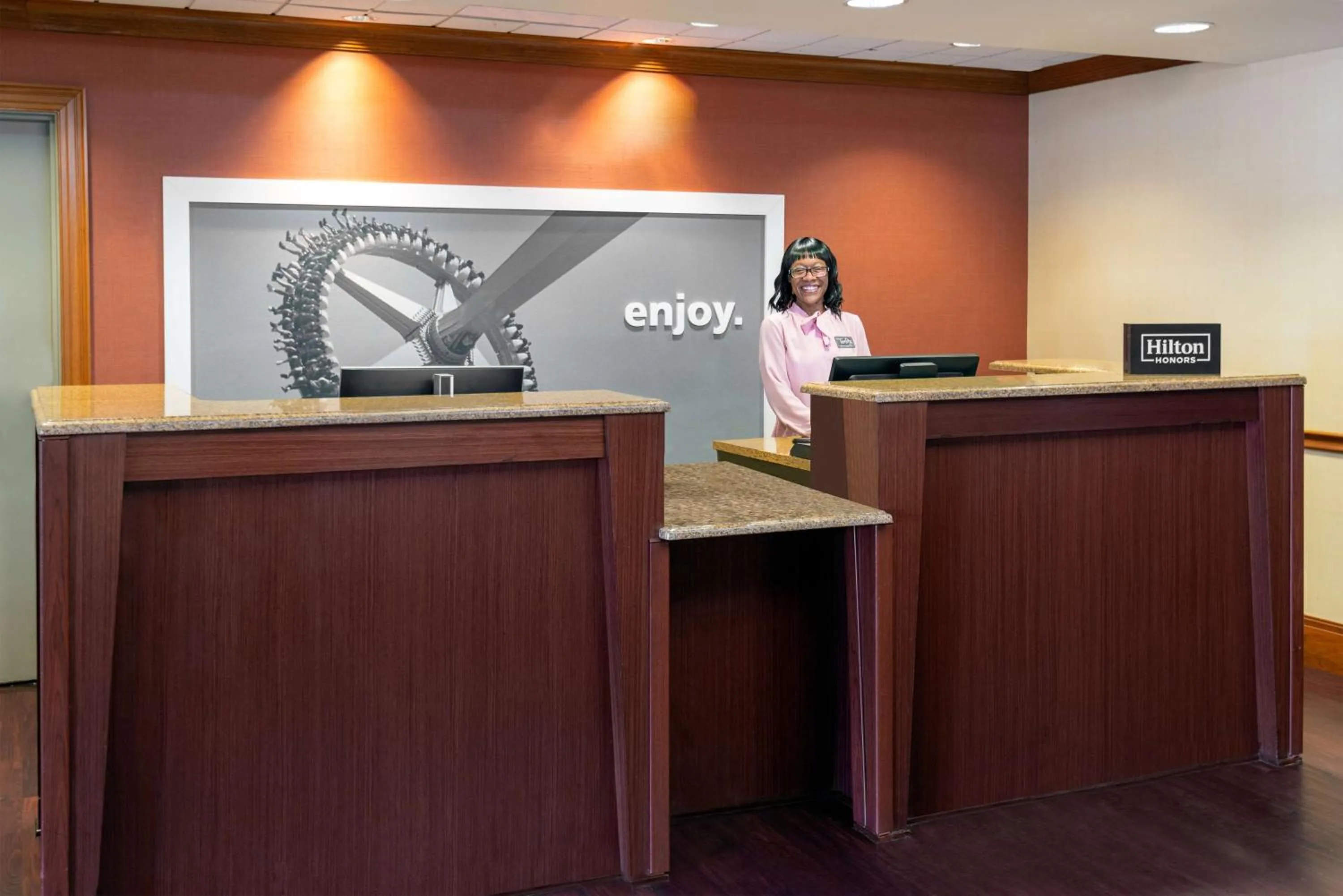 Lobby or reception in Hampton Inn Springfield South Enfield