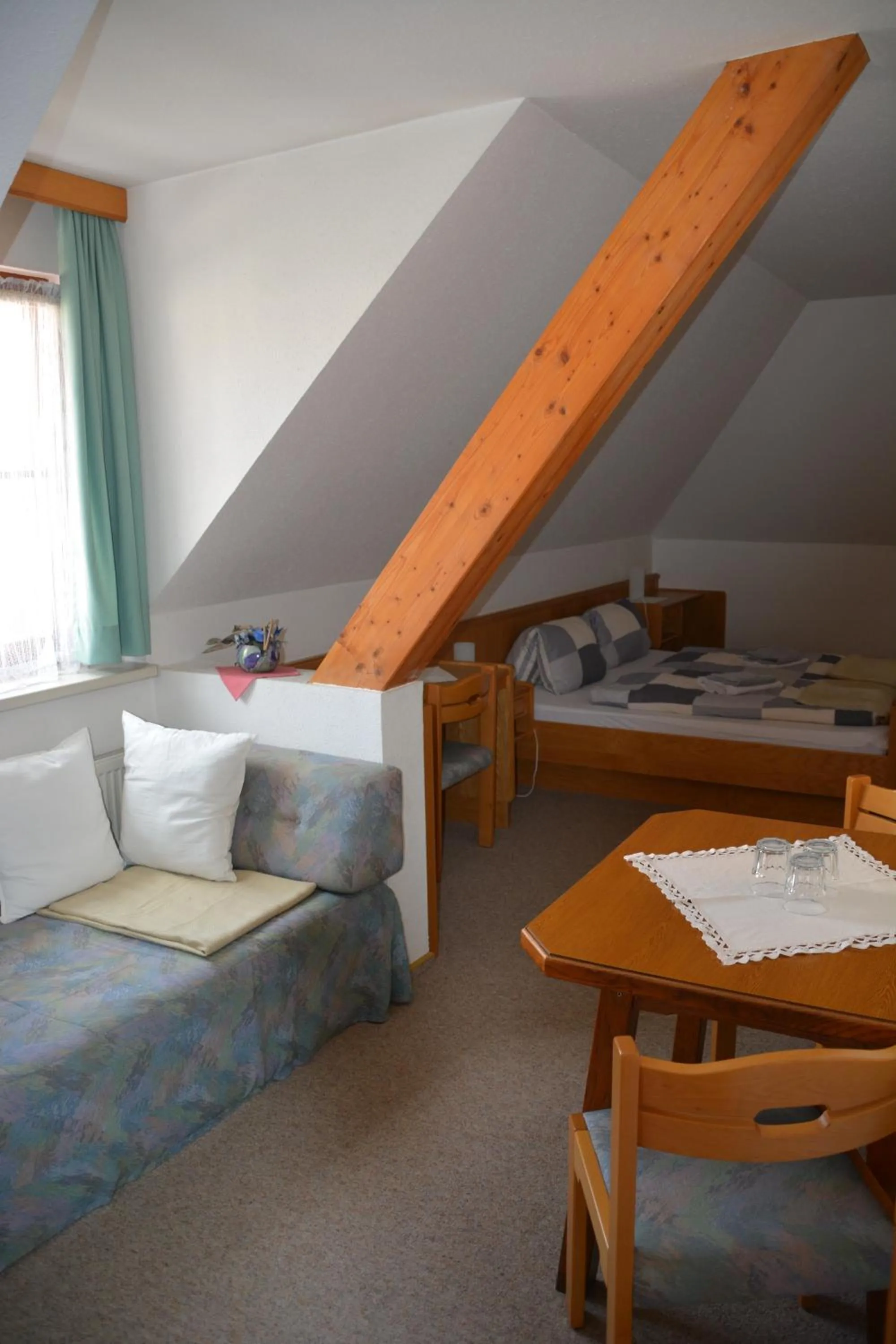Bedroom, Bed in Kronenwirt