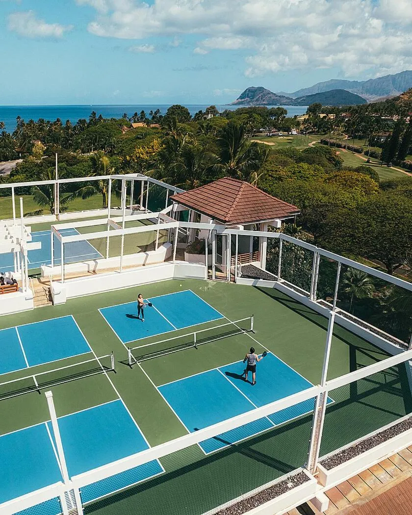 Tennis court in Four Seasons Resort Oahu at Ko Olina