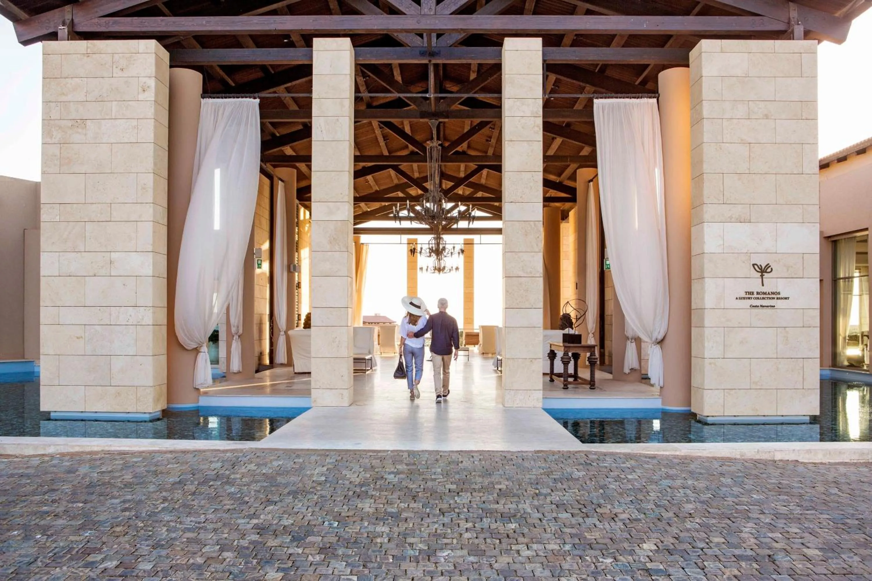 Lobby or reception in The Romanos, a Luxury Collection Resort, Costa Navarino