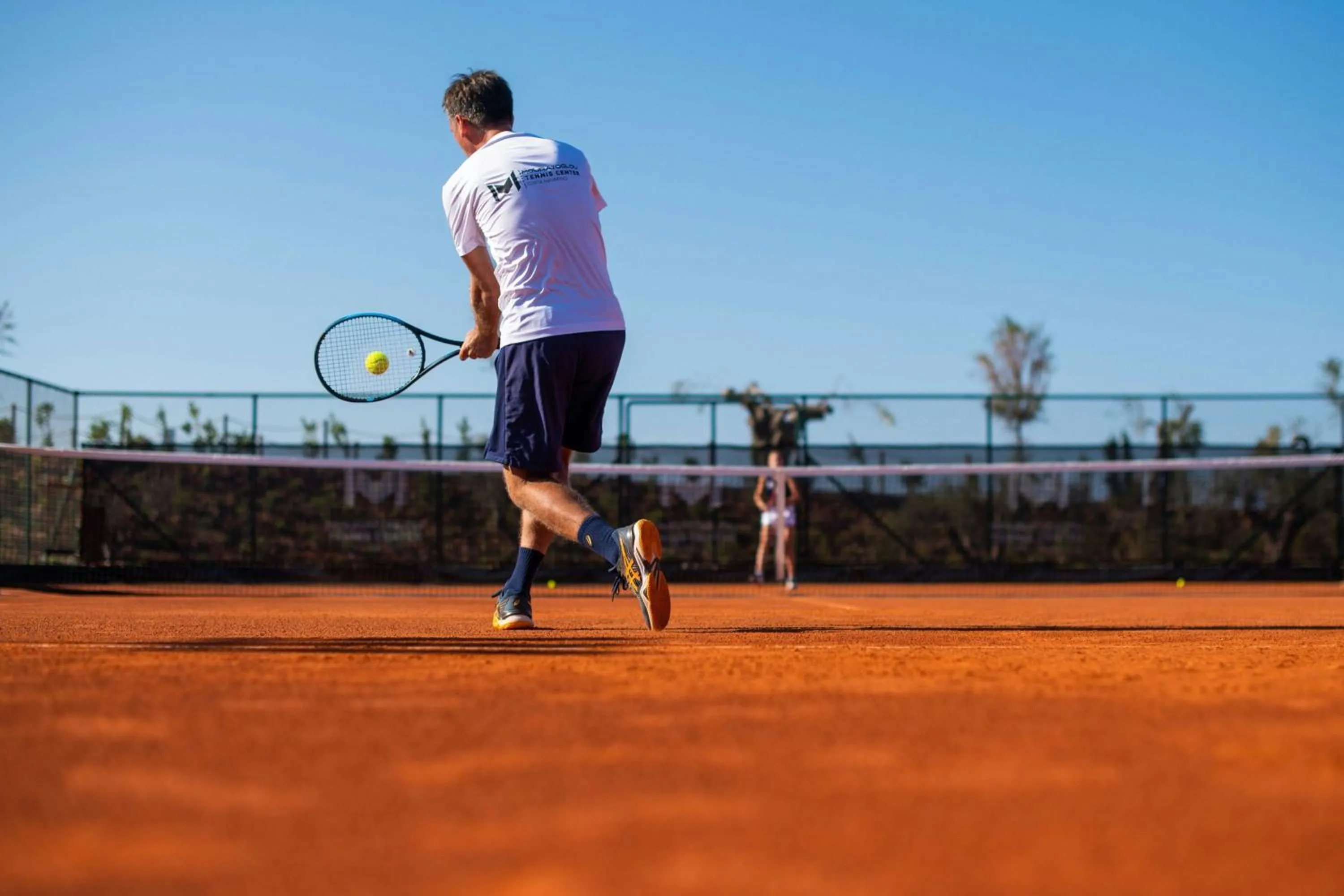 Tennis court in The Romanos, a Luxury Collection Resort, Costa Navarino