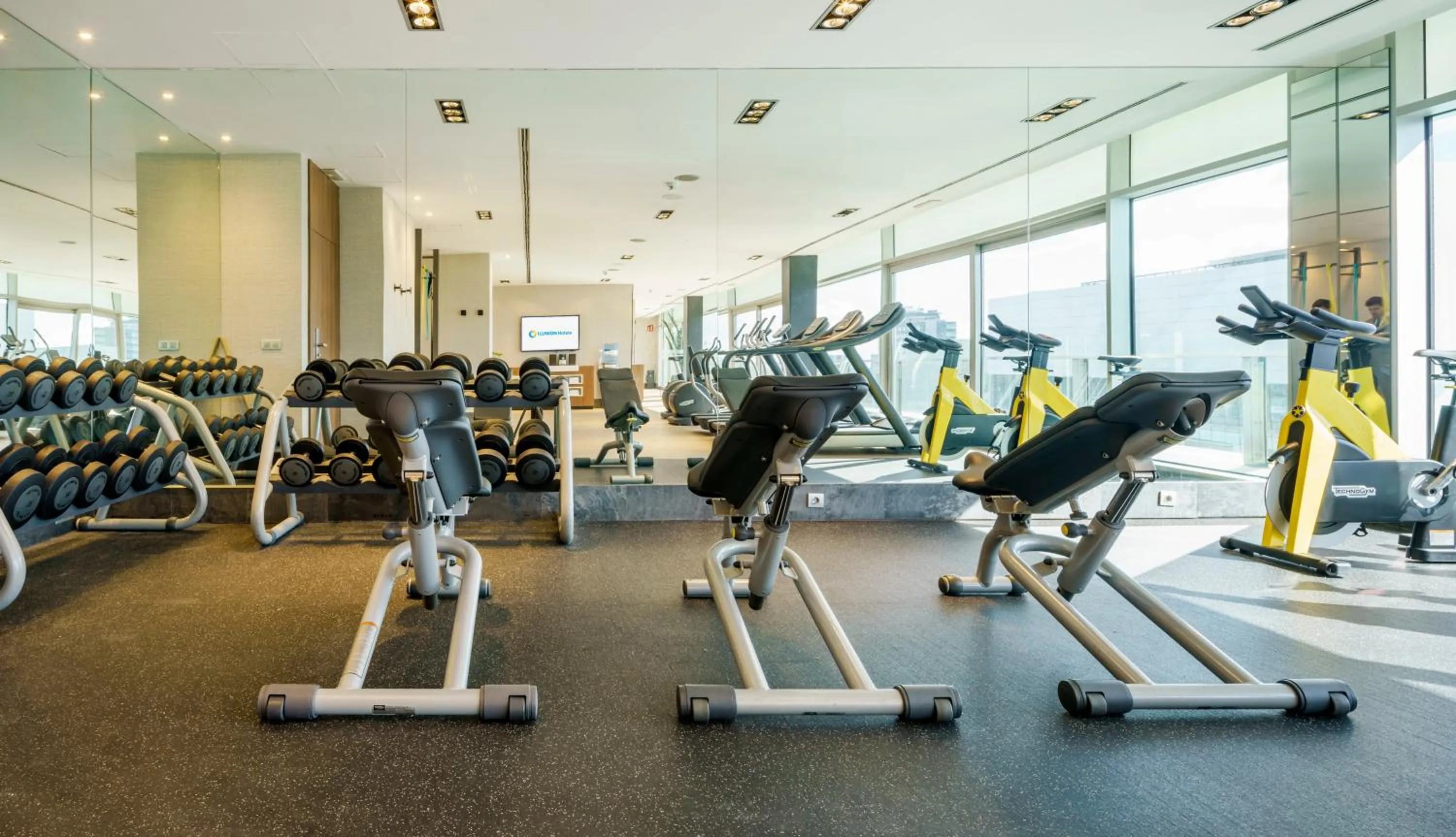 Fitness centre/facilities in Ilunion Atrium