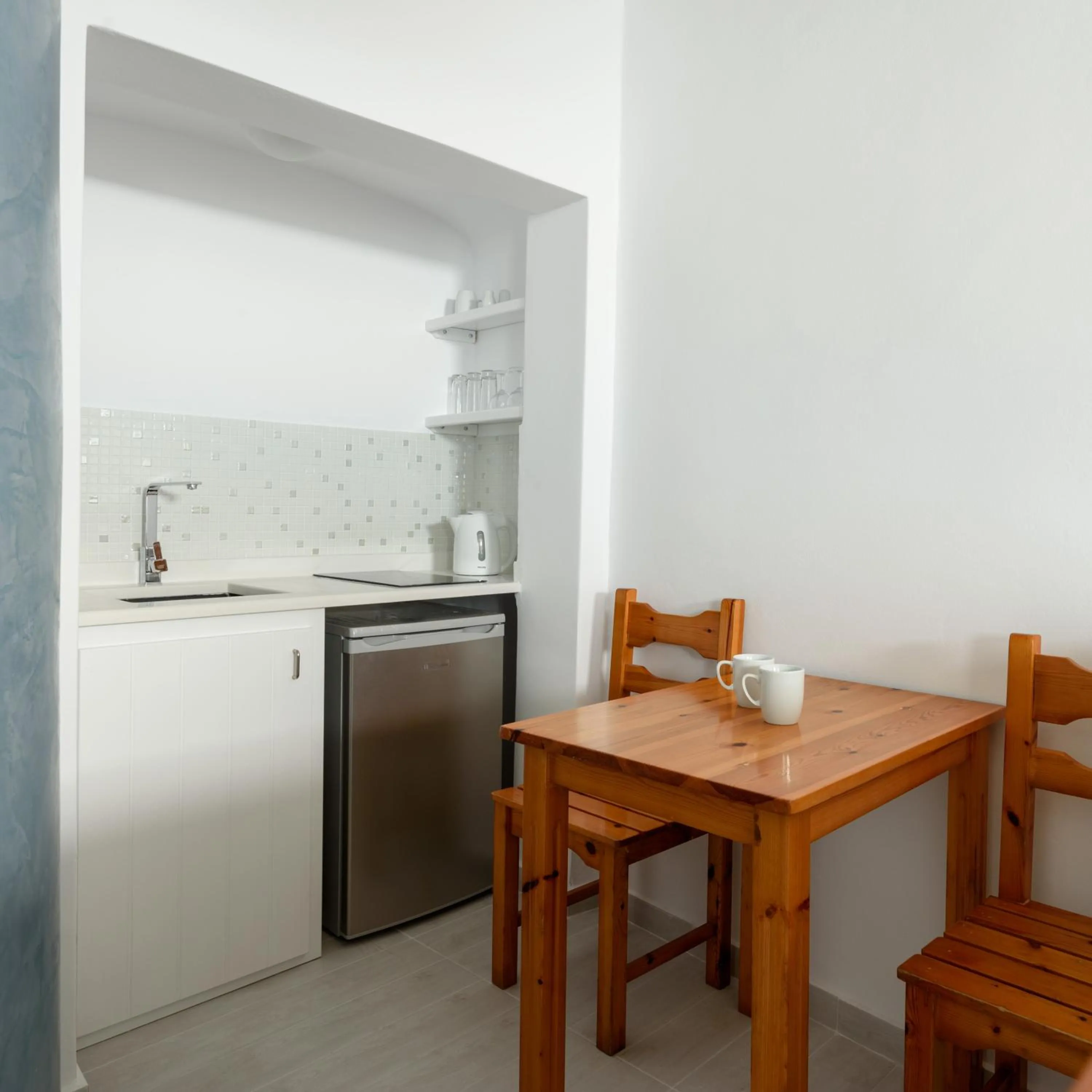 Kitchen or kitchenette in Vallas Apartments & Villas