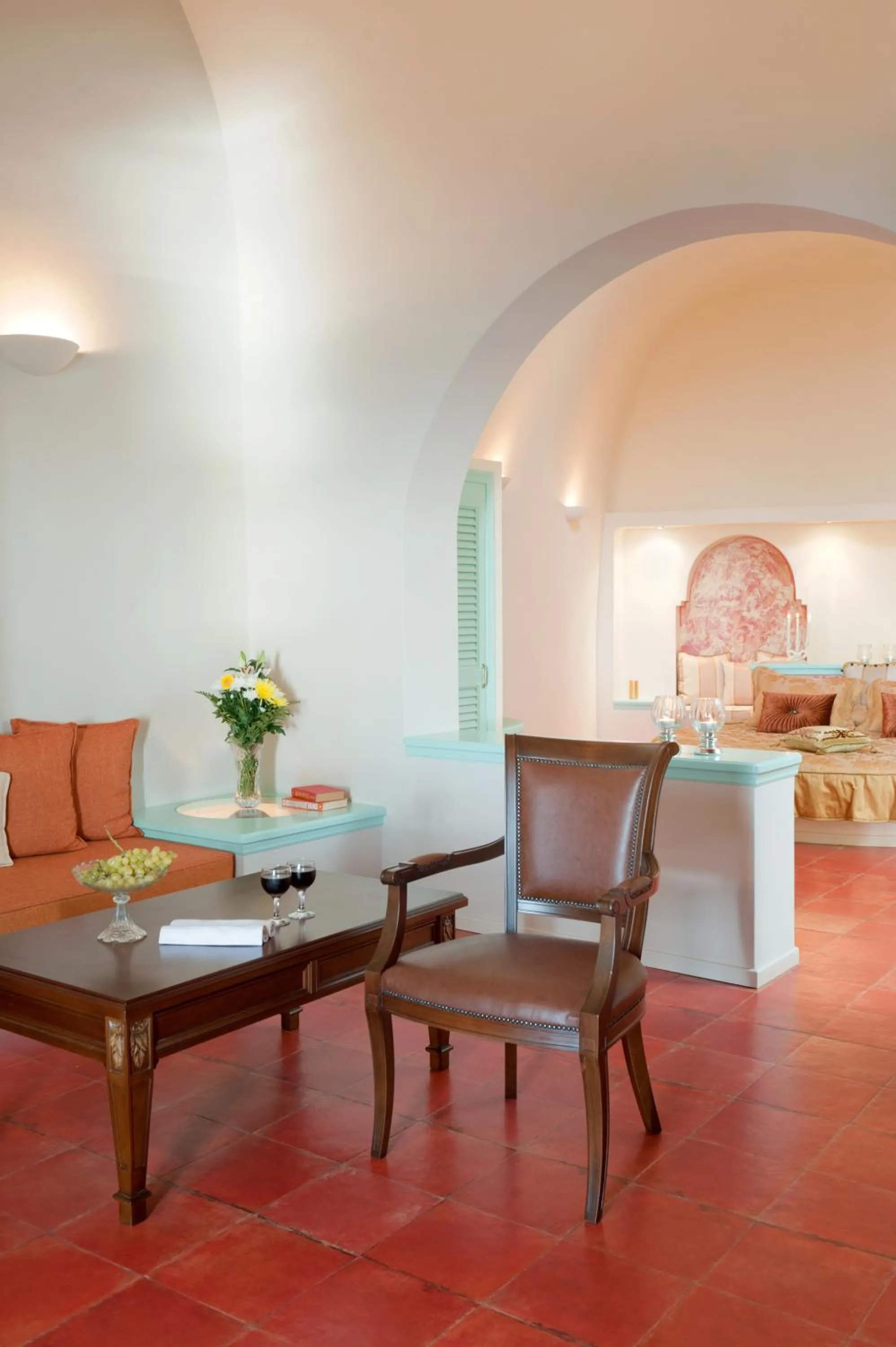 Seating area, Bed in Vallas Apartments & Villas