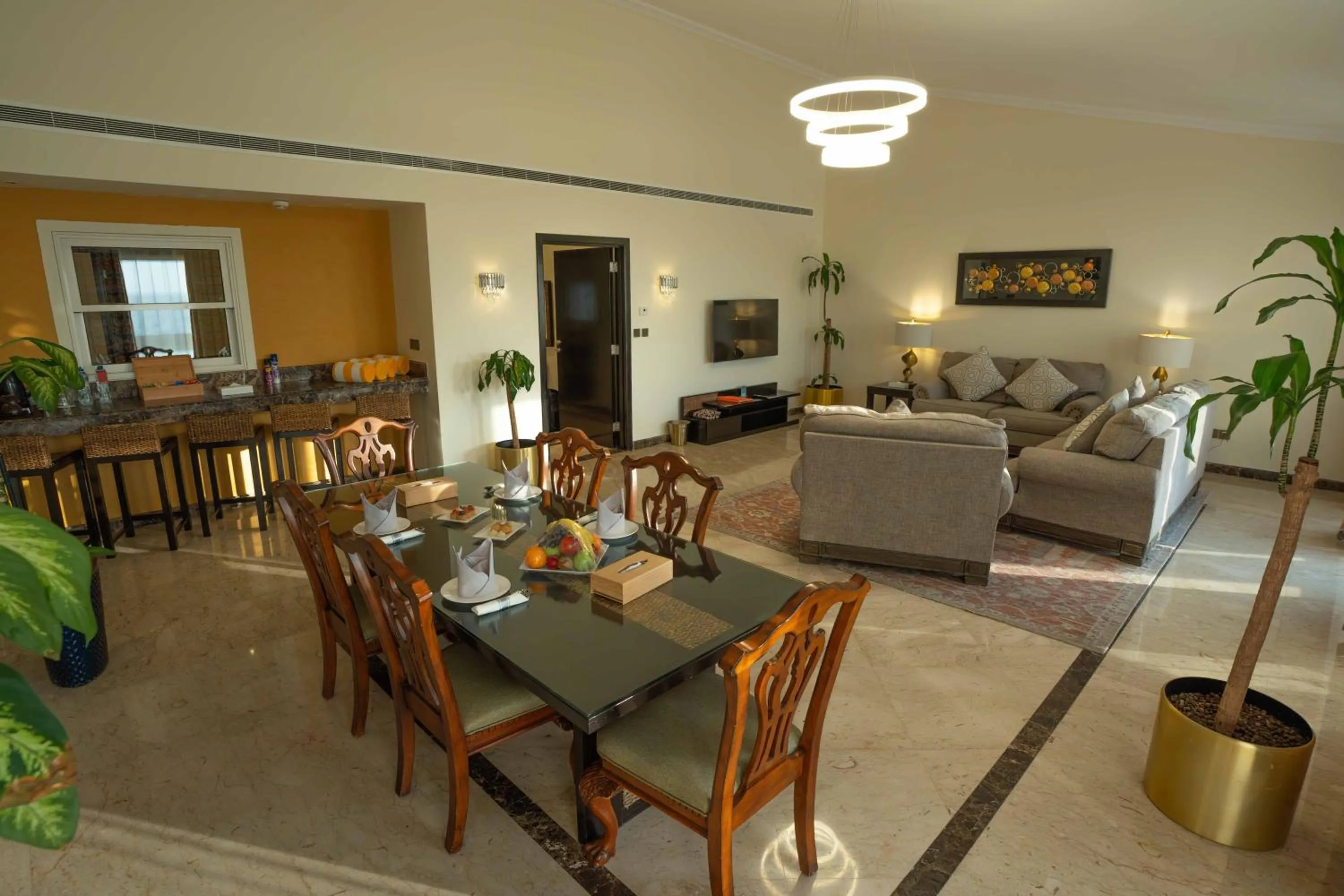 Dining area in Al Nawras Island Resort