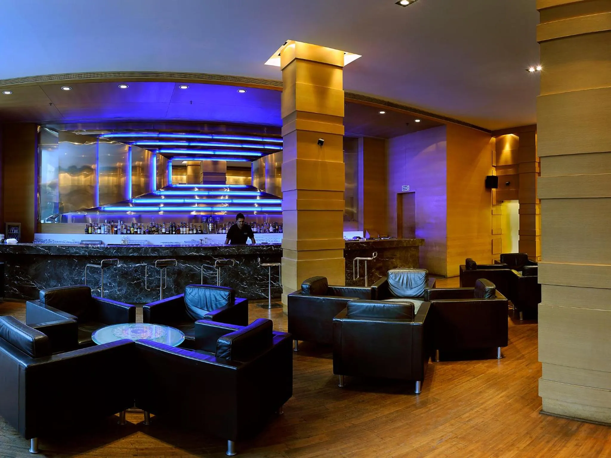 Lounge or bar in The Lalit Ashok
