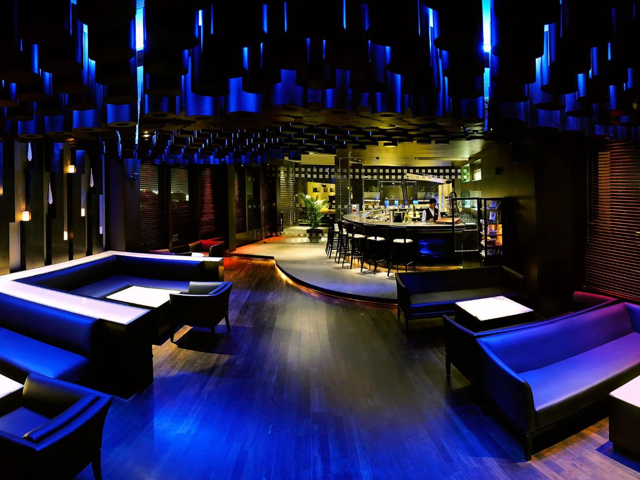 Lounge or bar in The Lalit Ashok