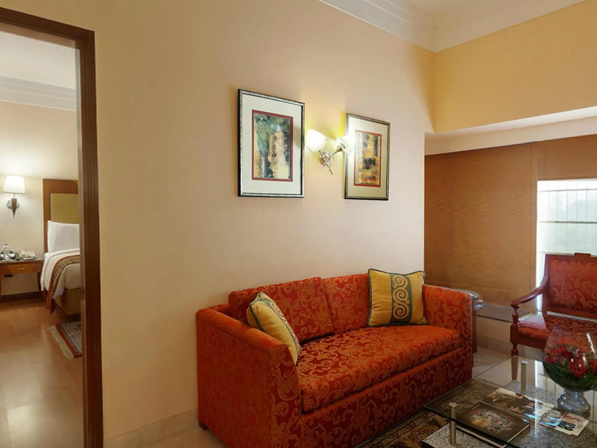 Seating area in The Lalit Ashok