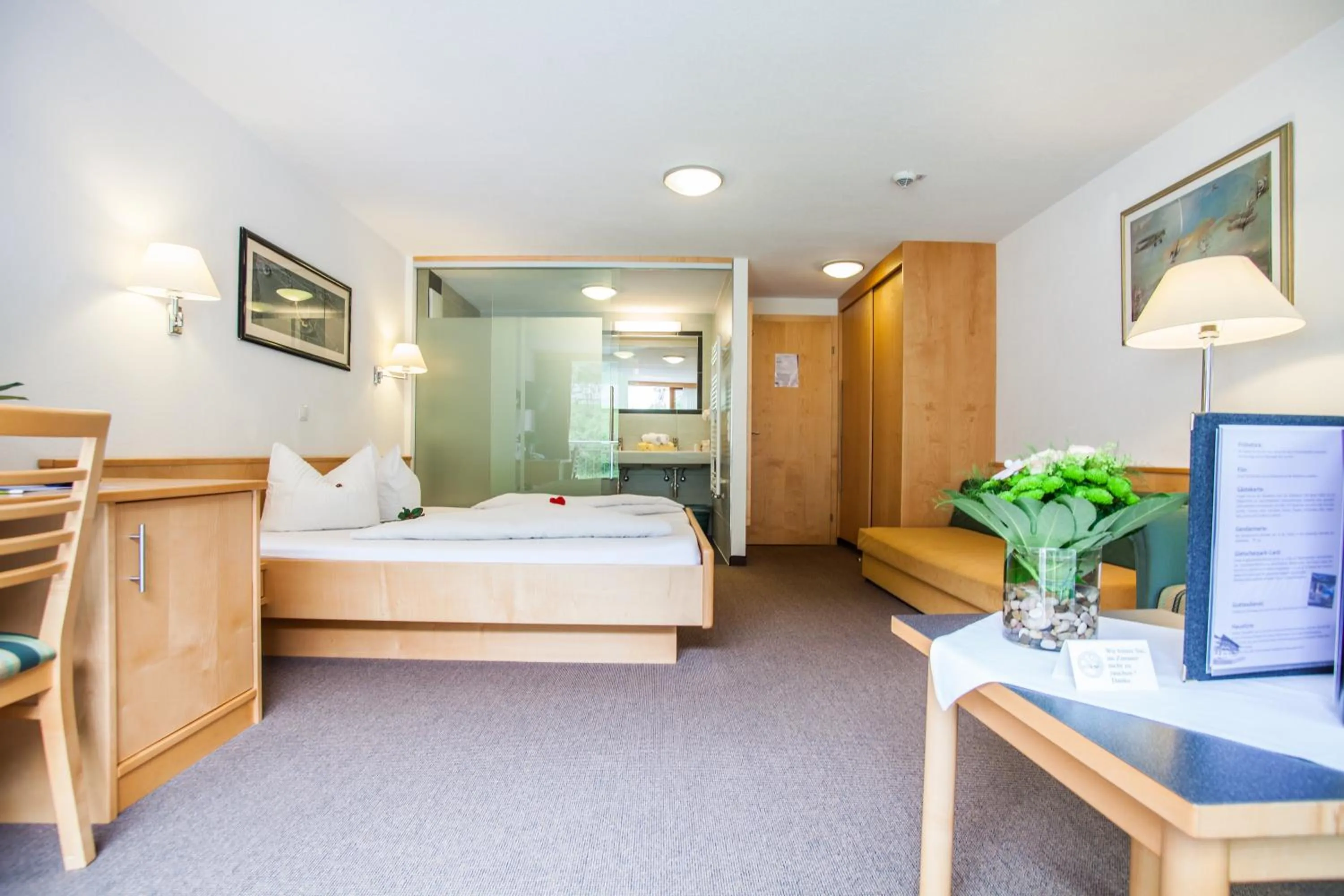 Bed in Hotel Auderer