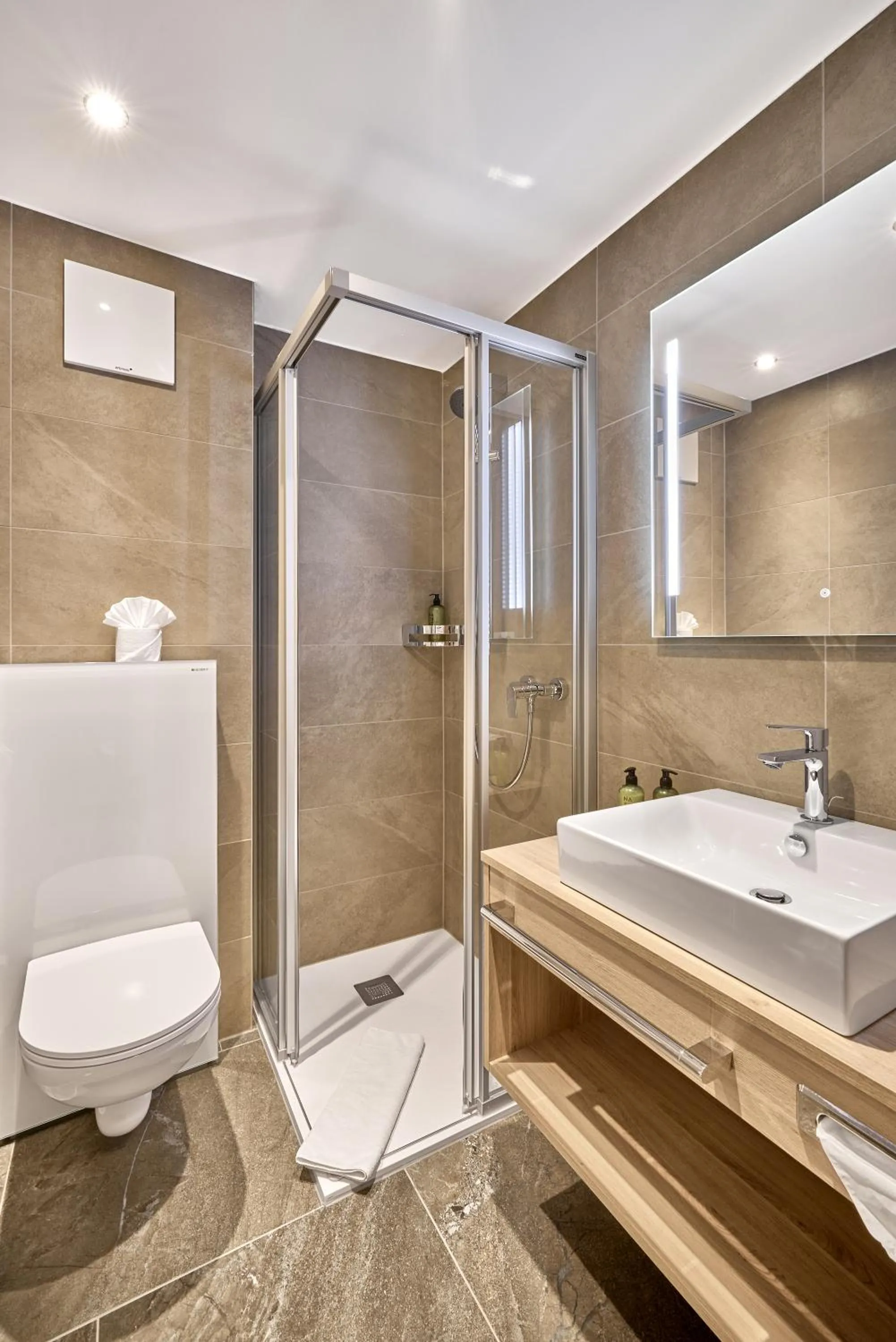 Shower in Hotel Auderer