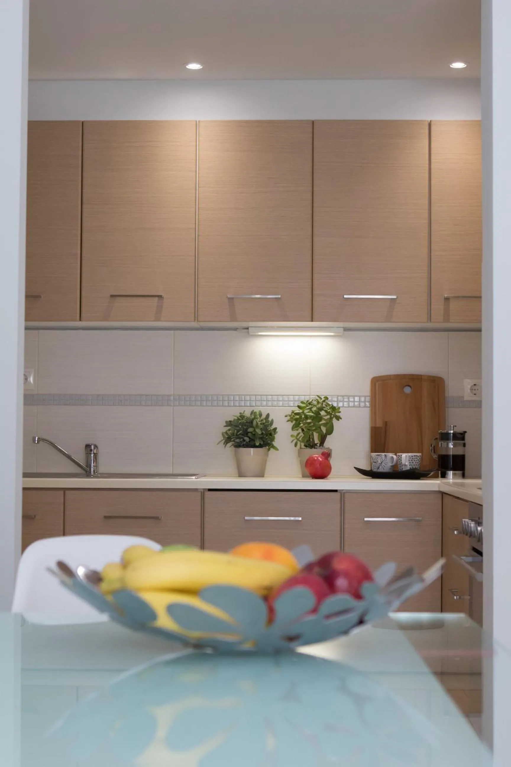 Kitchen or kitchenette in Polis Apartments