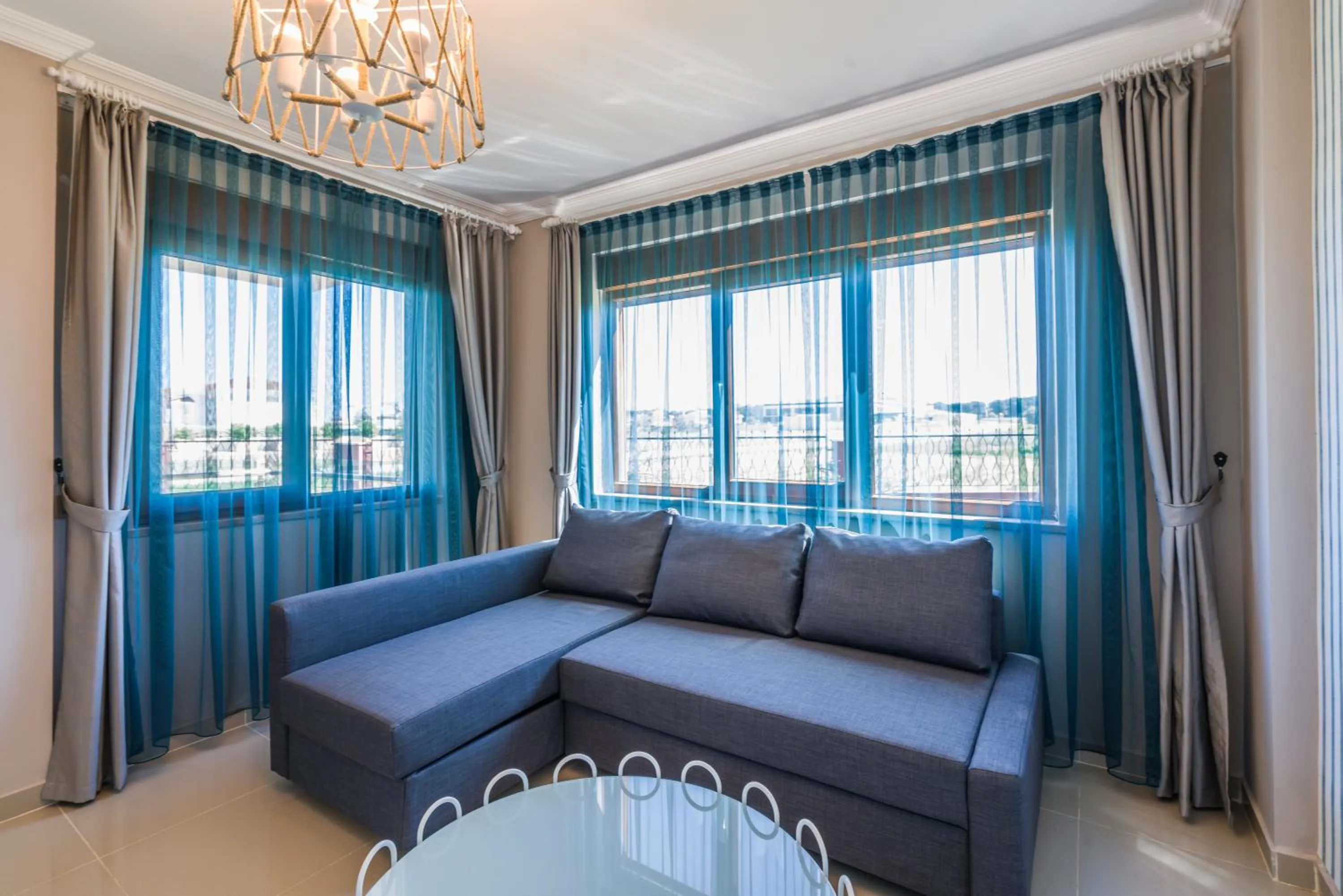 Living room, Bed in VISTA Villa