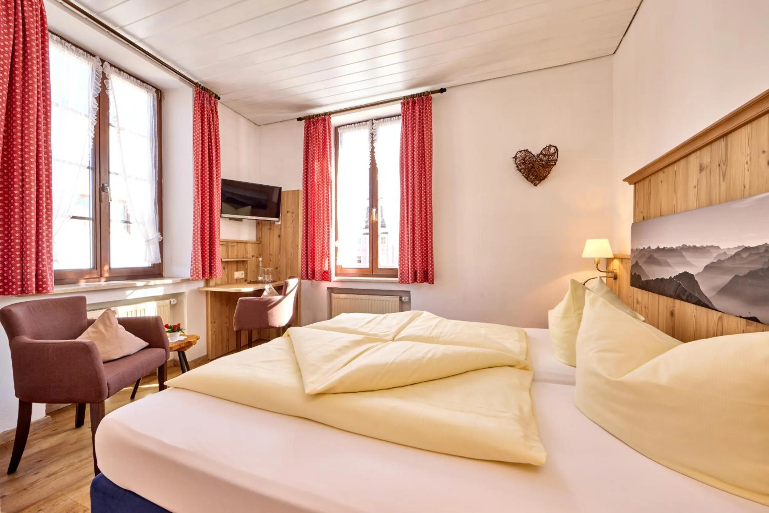 Bed in Hotel Drei Mohren