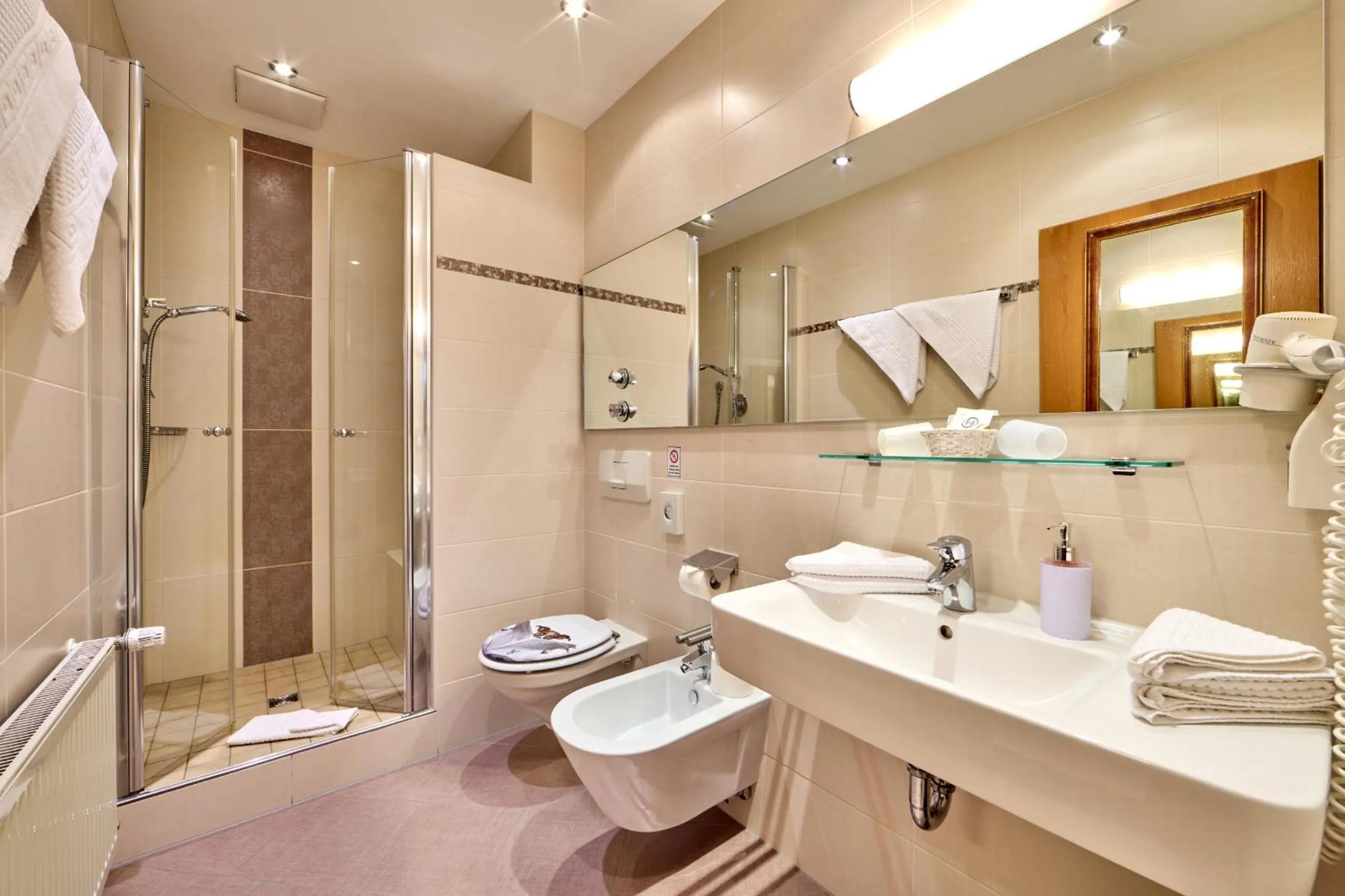 Shower in Hotel Drei Mohren