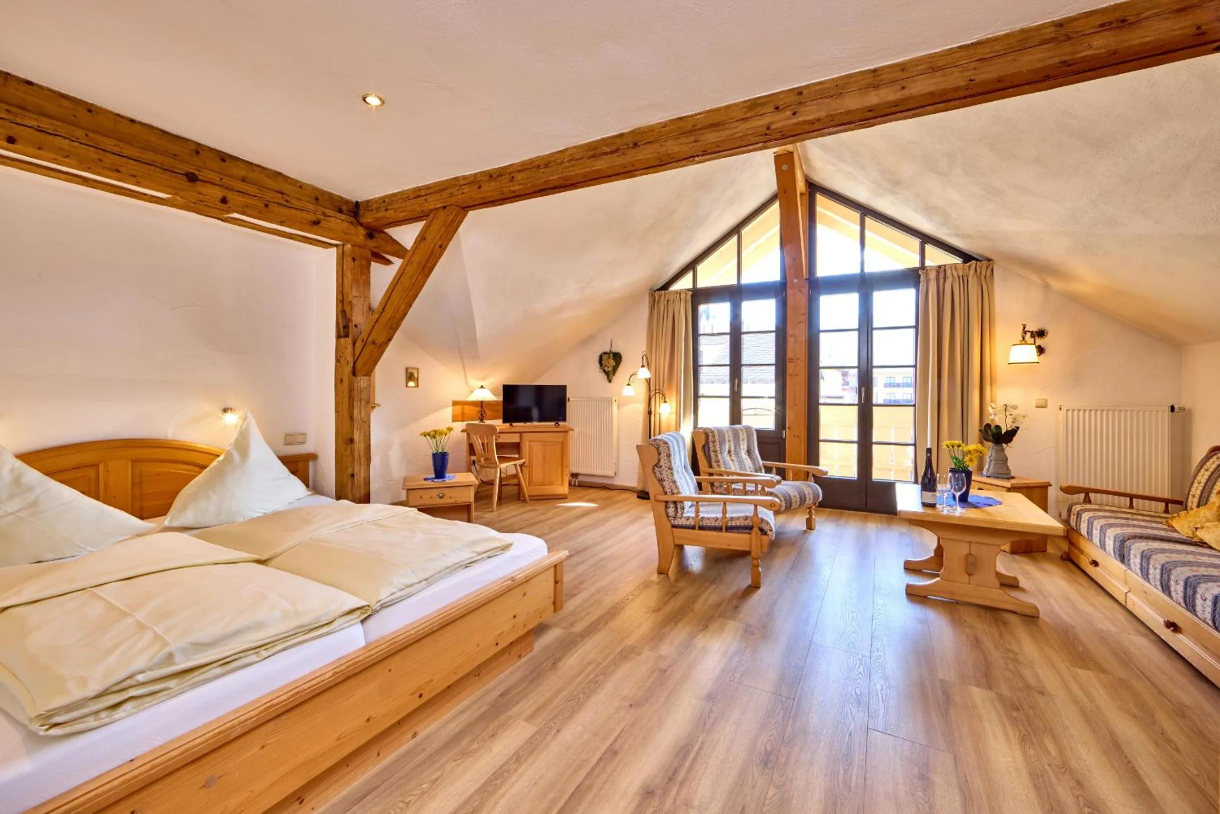 Bed in Hotel Drei Mohren