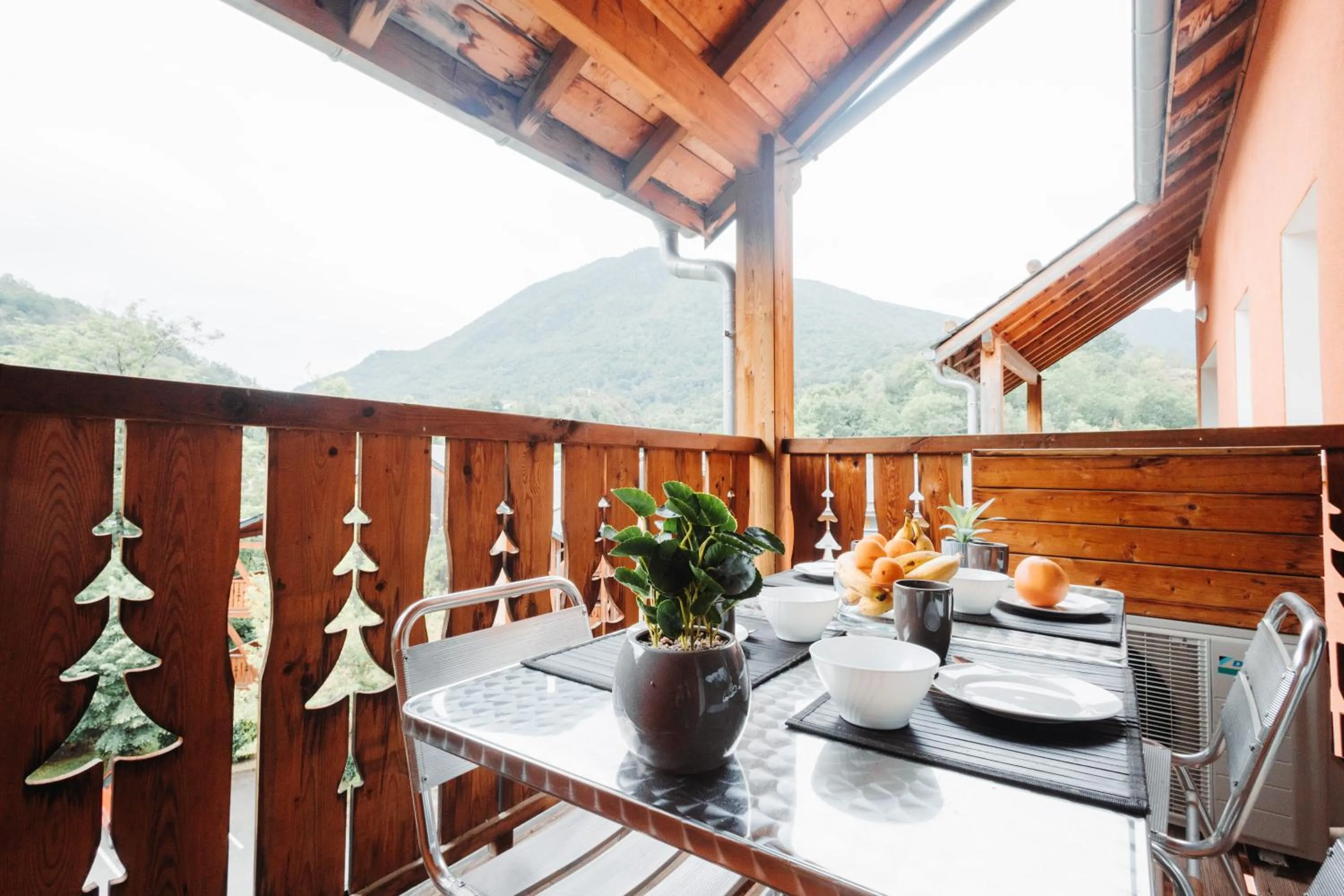Balcony/Terrace in Vacancéole - Le Domaine de la Vallée d'Ax