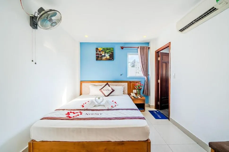 Bed in New Sky Hotel