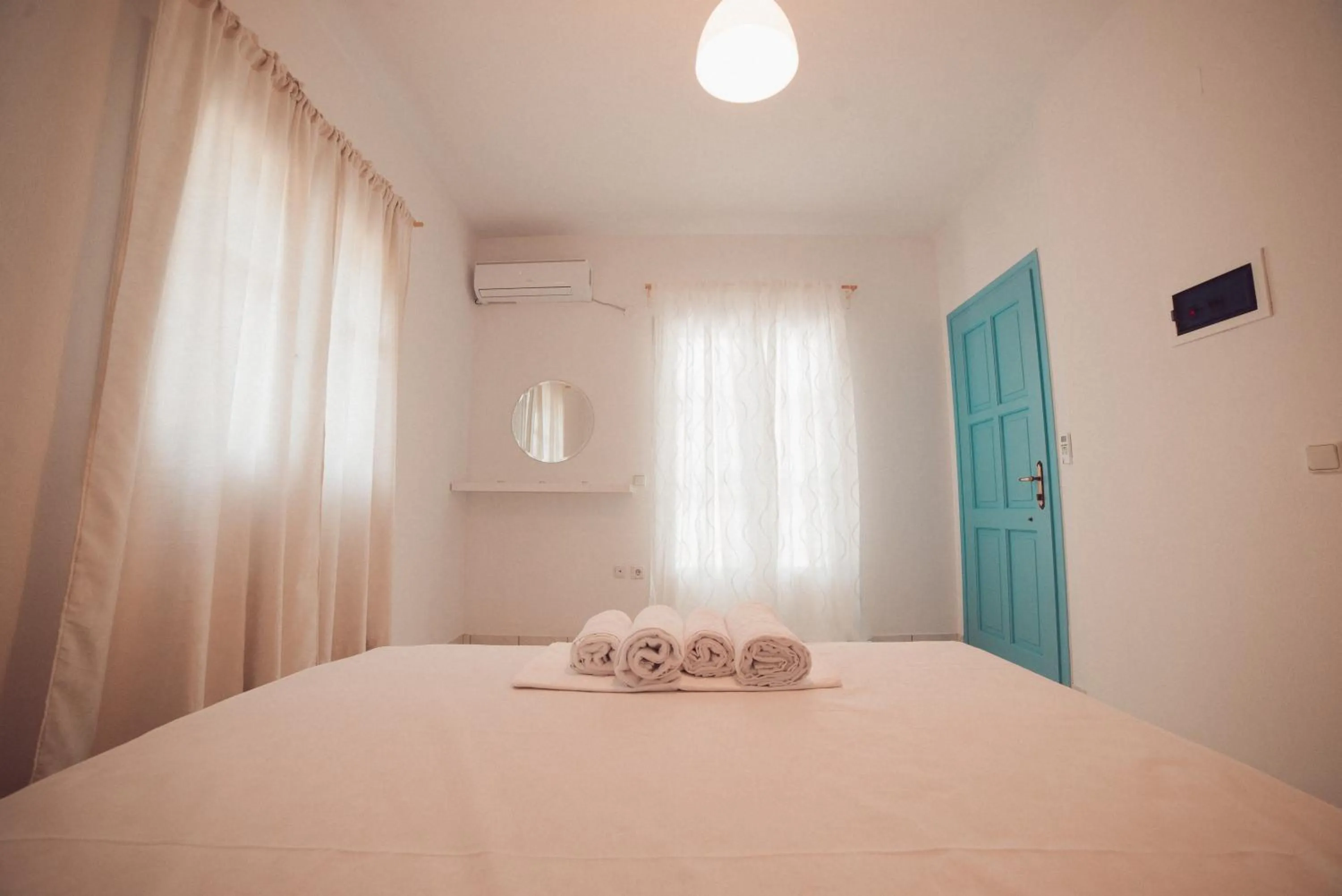 Bedroom, Bed in Nerina Studios Agios Nikitas