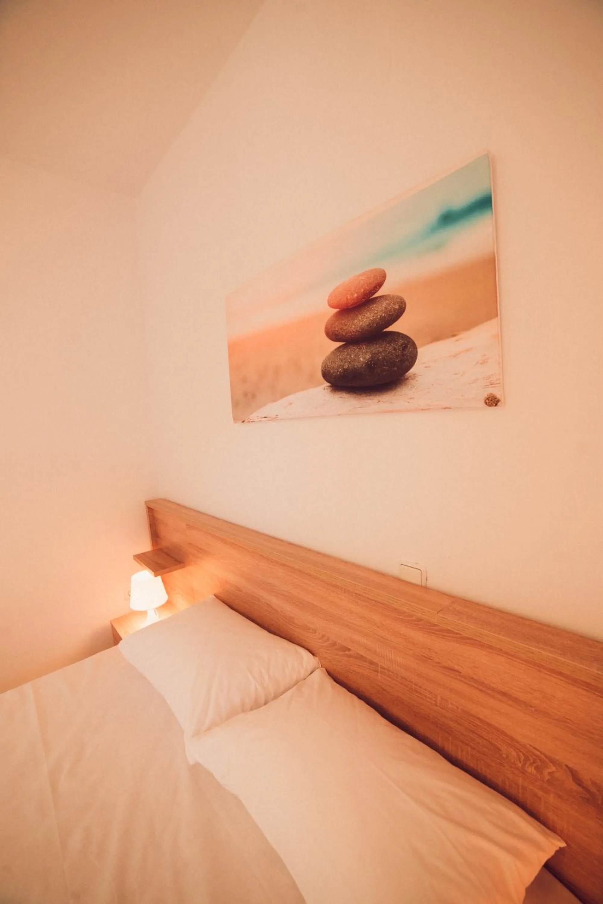 Bed in Nerina Studios Agios Nikitas