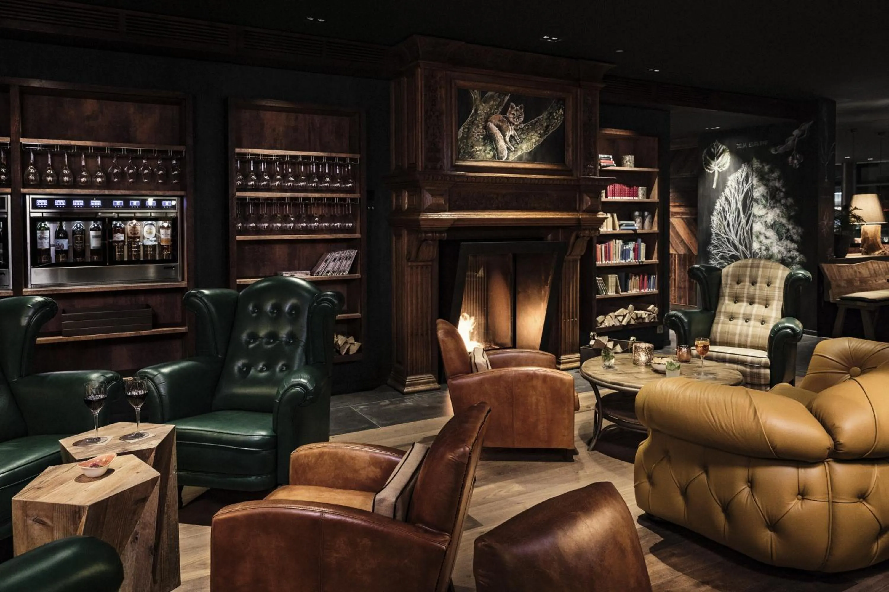 Library in Valsana Hotel Arosa - Small Luxury Hotel