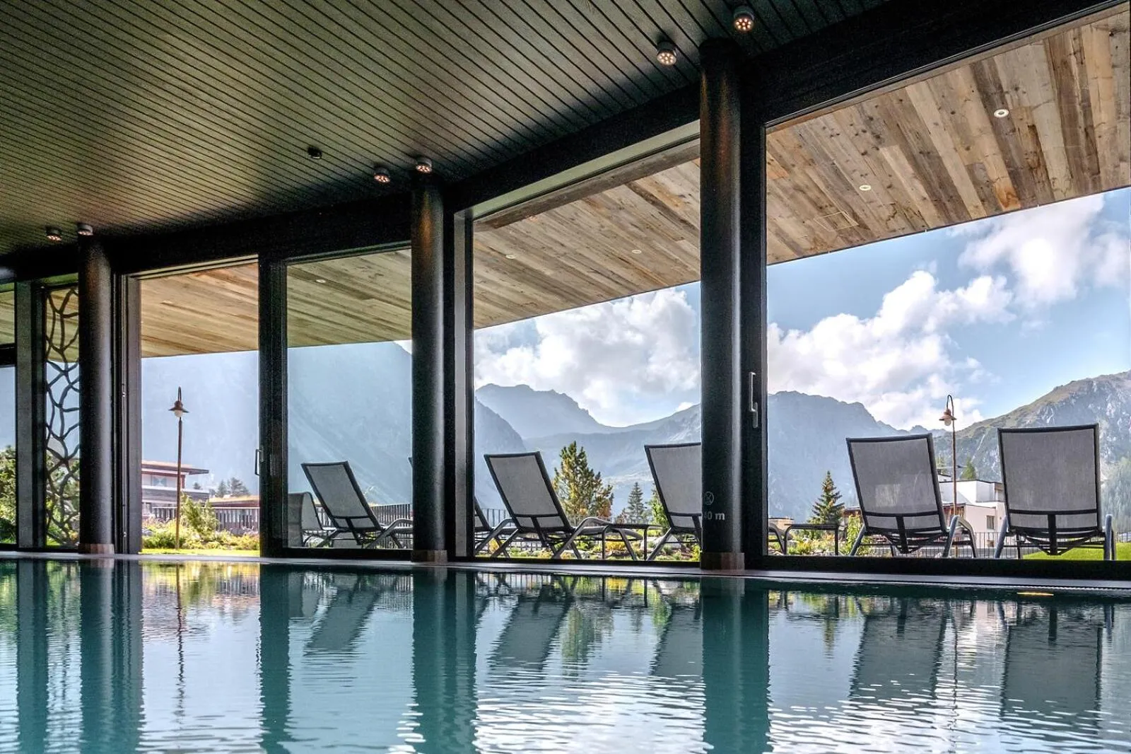 Swimming pool in Valsana Hotel Arosa - Small Luxury Hotel