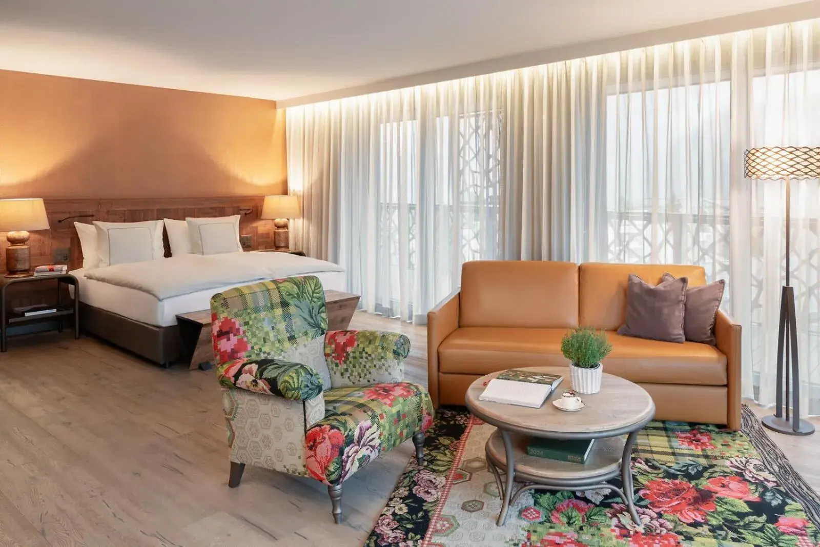 Corner Junior Suite with Balcony and Lake View in Valsana Hotel Arosa - Small Luxury Hotel Corner Junior Suite with Balcony and Lake View in Valsana Hotel Arosa - Small Luxury Hotel