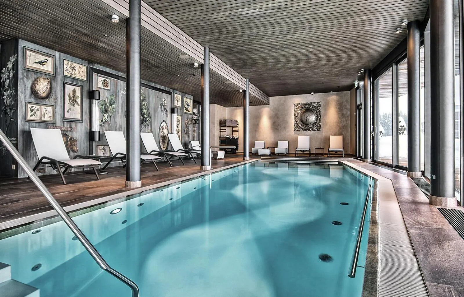 Swimming pool in Valsana Hotel Arosa - Small Luxury Hotel