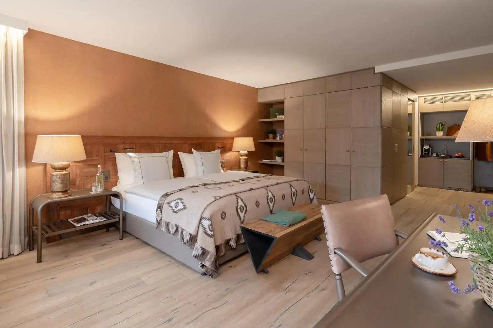 Panorama Junior Suite with Balcony and Lake View in Valsana Hotel Arosa - Small Luxury Hotel Panorama Junior Suite with Balcony and Lake View in Valsana Hotel Arosa - Small Luxury Hotel