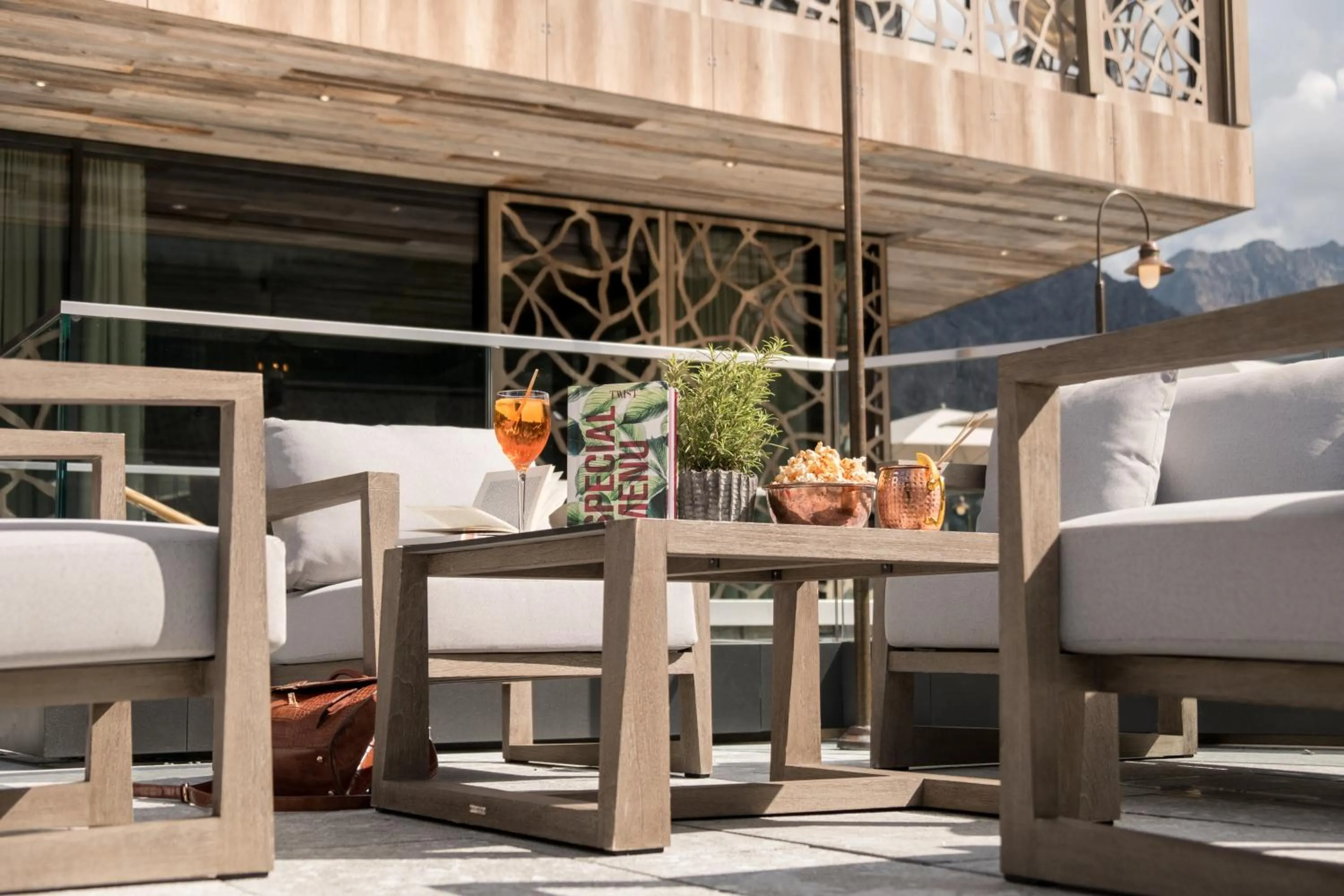 Balcony/Terrace in Valsana Hotel Arosa - Small Luxury Hotel