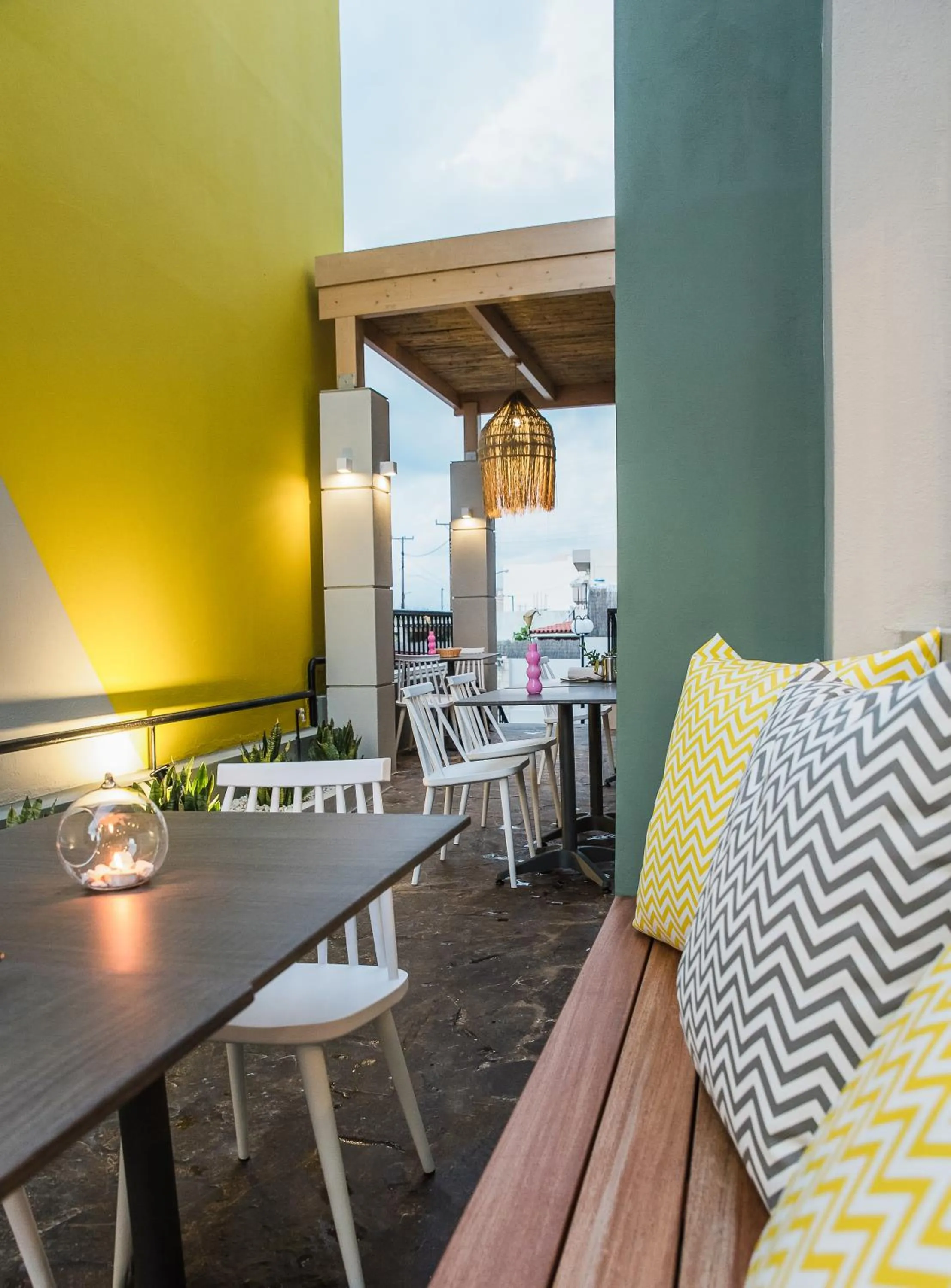 Balcony/Terrace in Natali Apartments by Estia