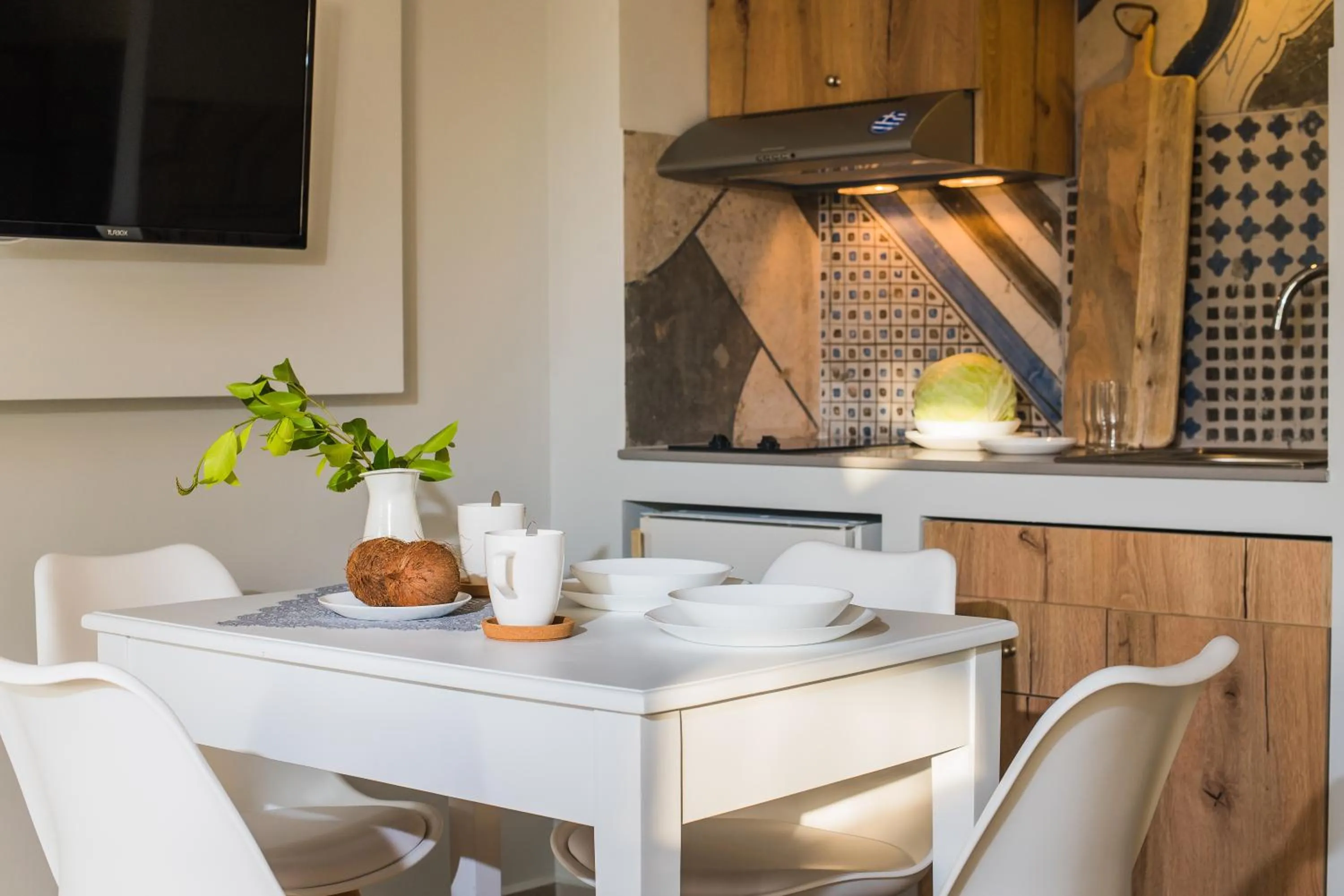 Kitchen or kitchenette in Natali Apartments by Estia