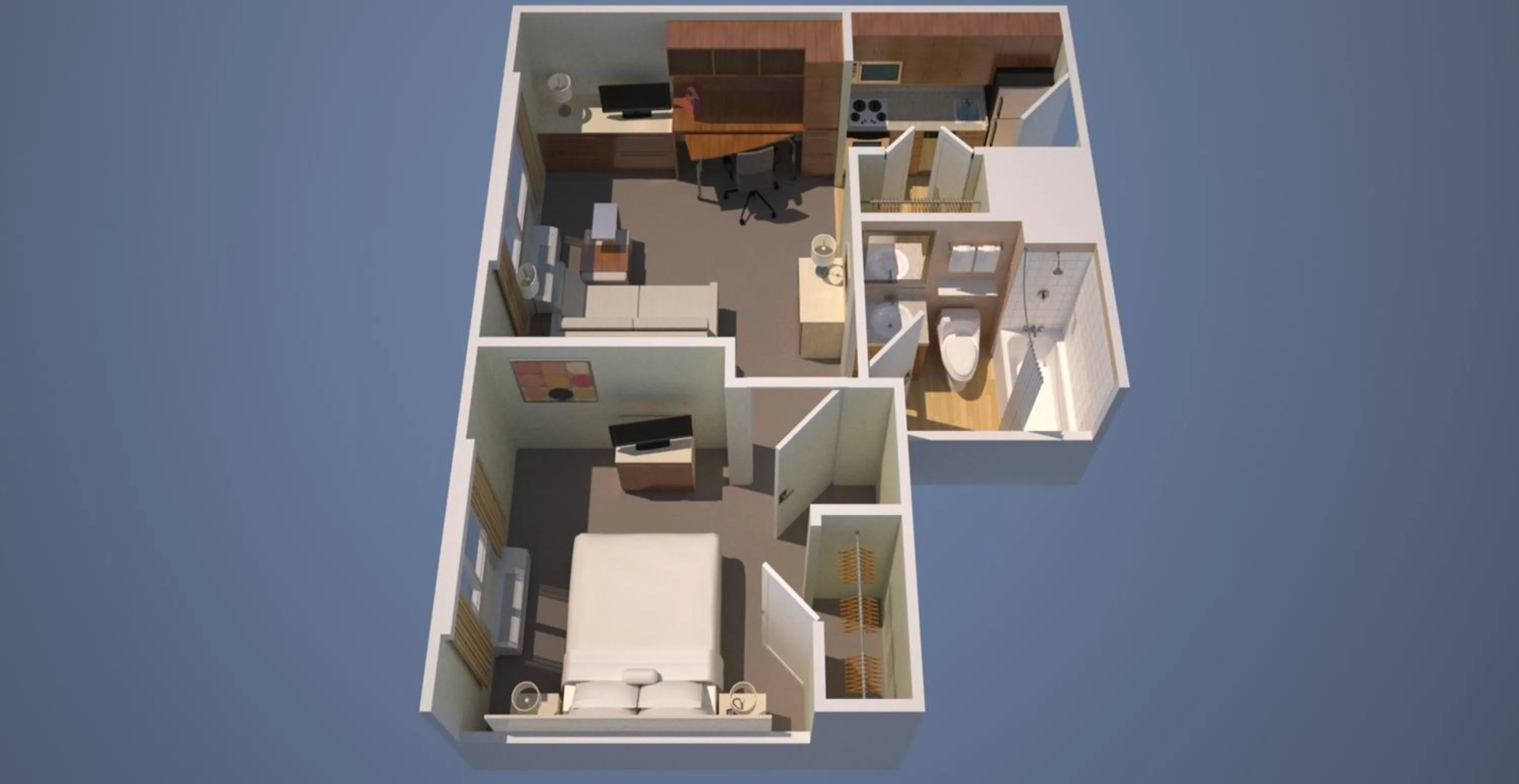 Floor plan in TownePlace Suites by Marriott Swedesboro Logan Township