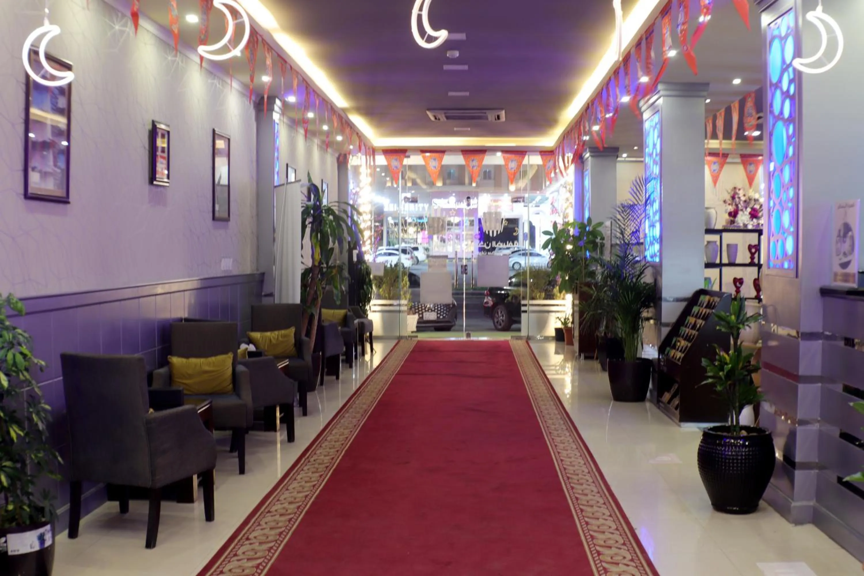 Lobby or reception in شقق مسكن الضيافة للشقق المخدومة 2
