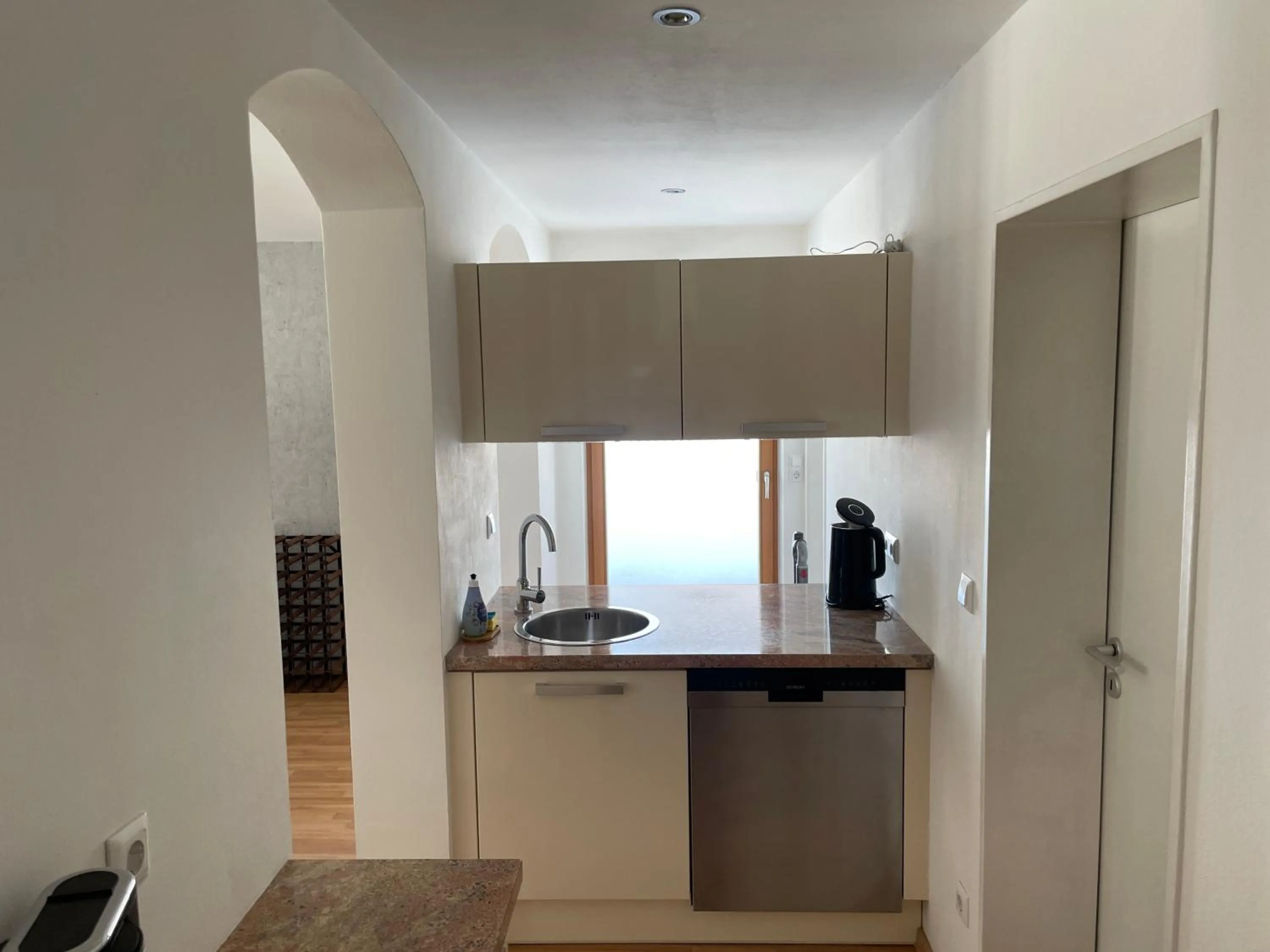 Kitchen or kitchenette in Hotel Garni Landhaus Sonnenstern