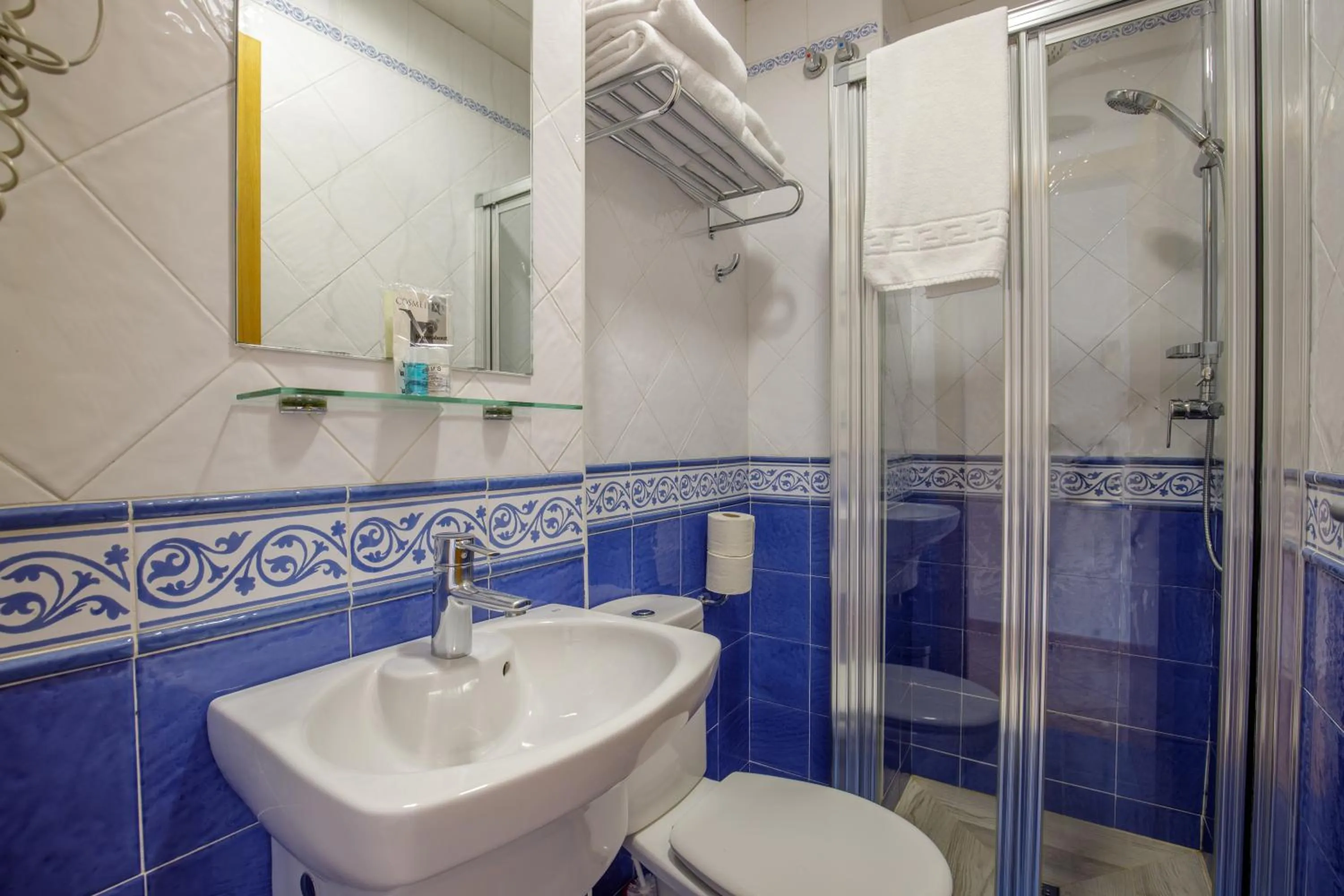 Shower in H-A Hotel Trebol