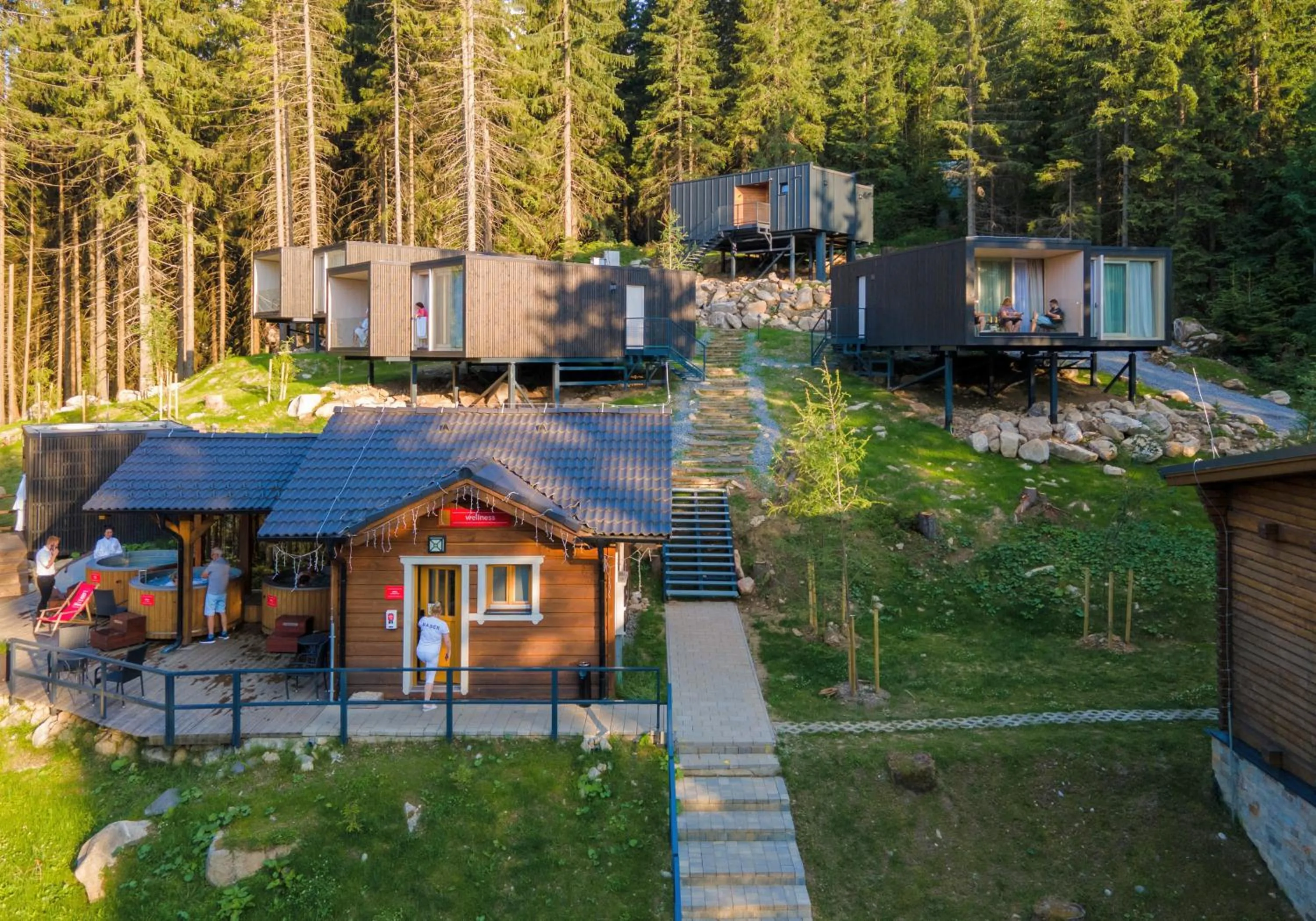 Property building in Hotel Björnson & Björnson TREE HOUSES Jasná
