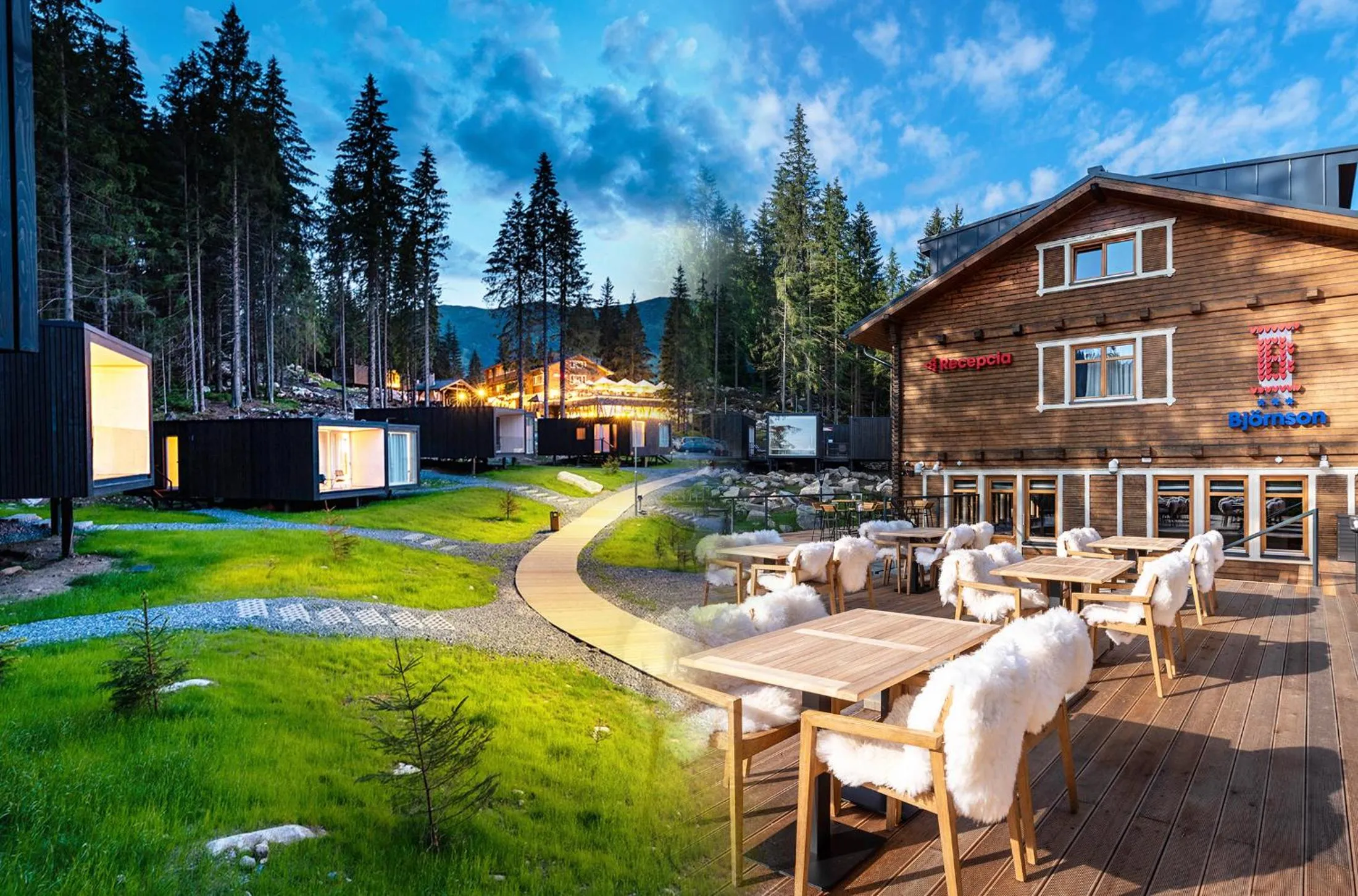 Property building in Hotel Björnson & Björnson TREE HOUSES Jasná