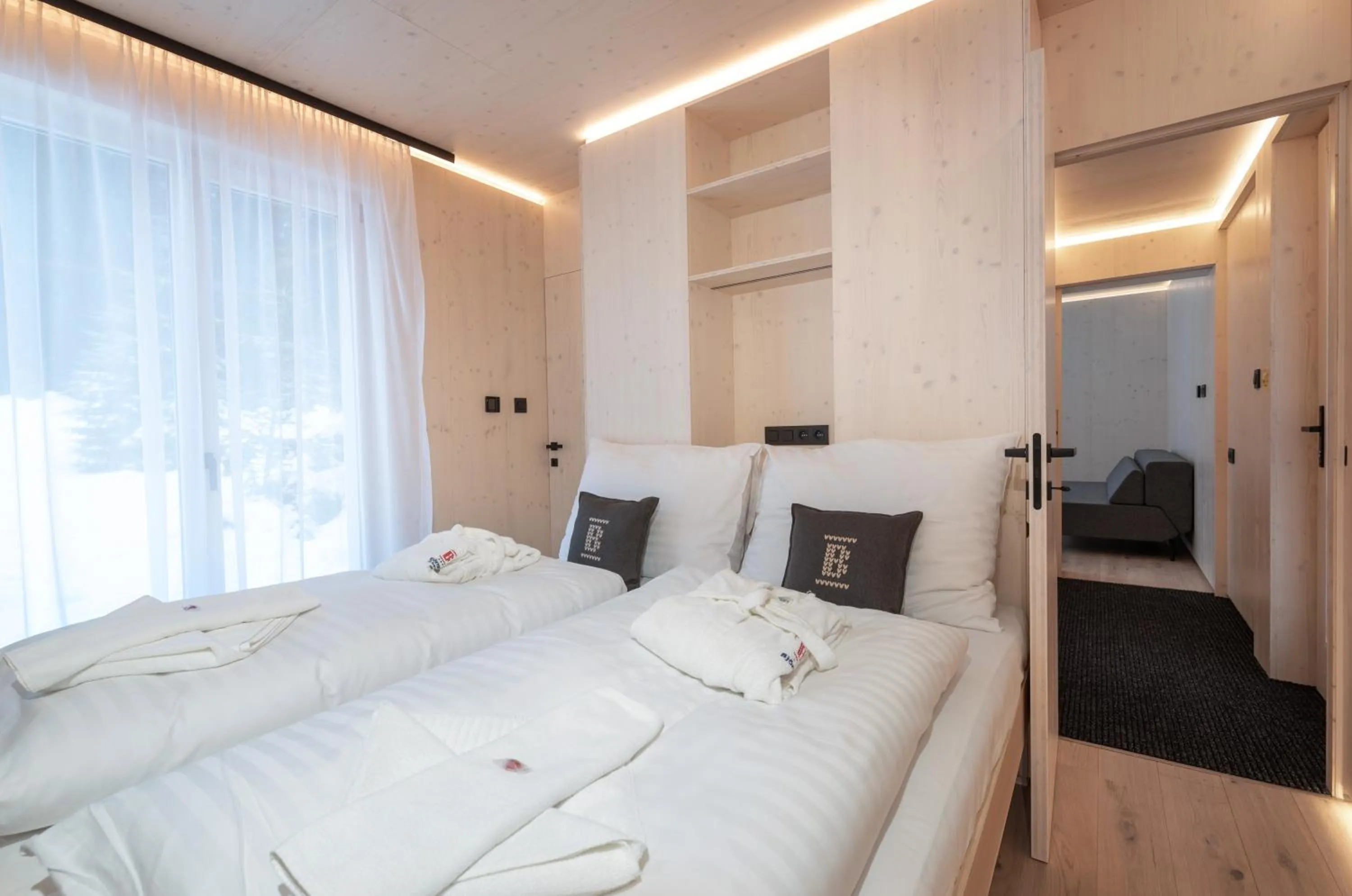 Bedroom, Bed in Hotel Björnson & Björnson TREE HOUSES Jasná