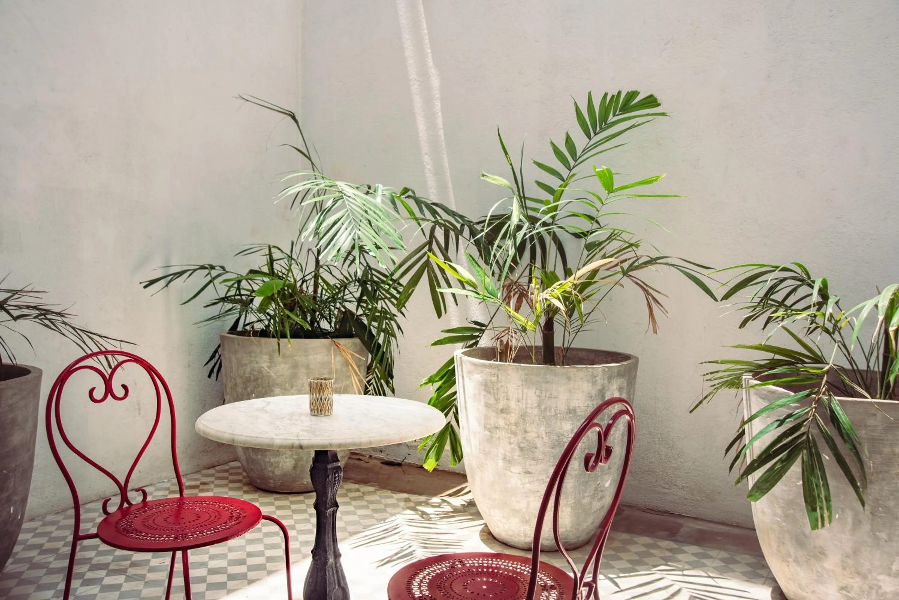 Seating area in Fort Bazaar