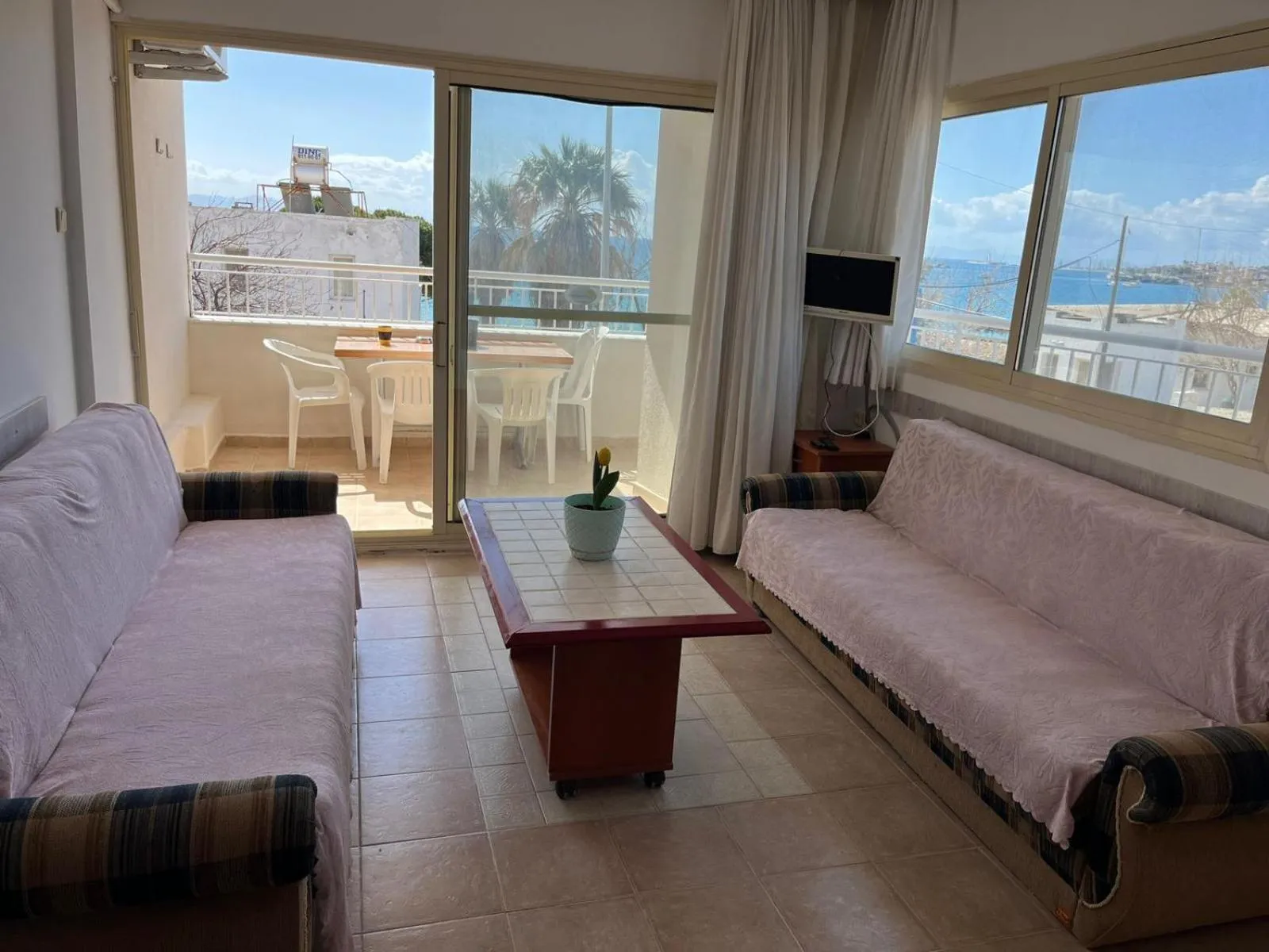 Bed in HOLIDAY APART 50 meters to BEACH, Sea view apartments