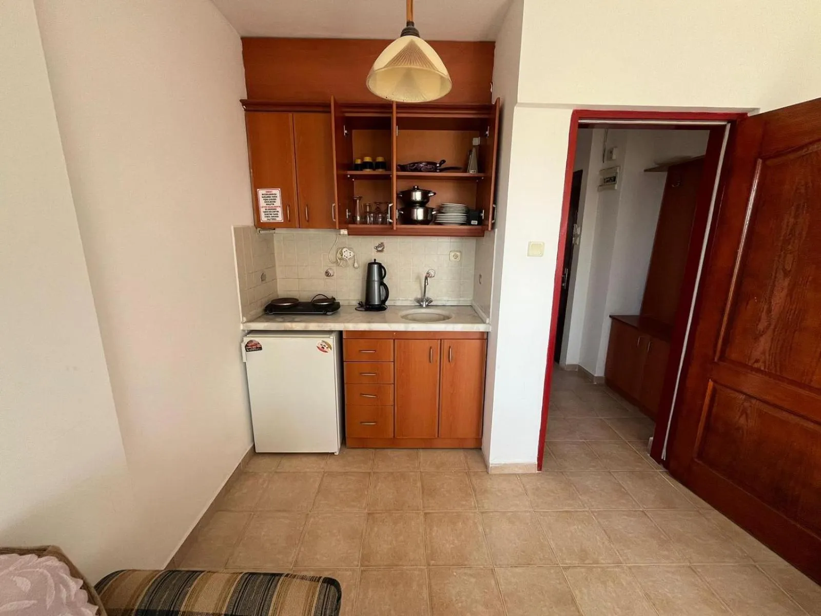 Kitchen or kitchenette in HOLIDAY APART 50 meters to BEACH, Sea view apartments