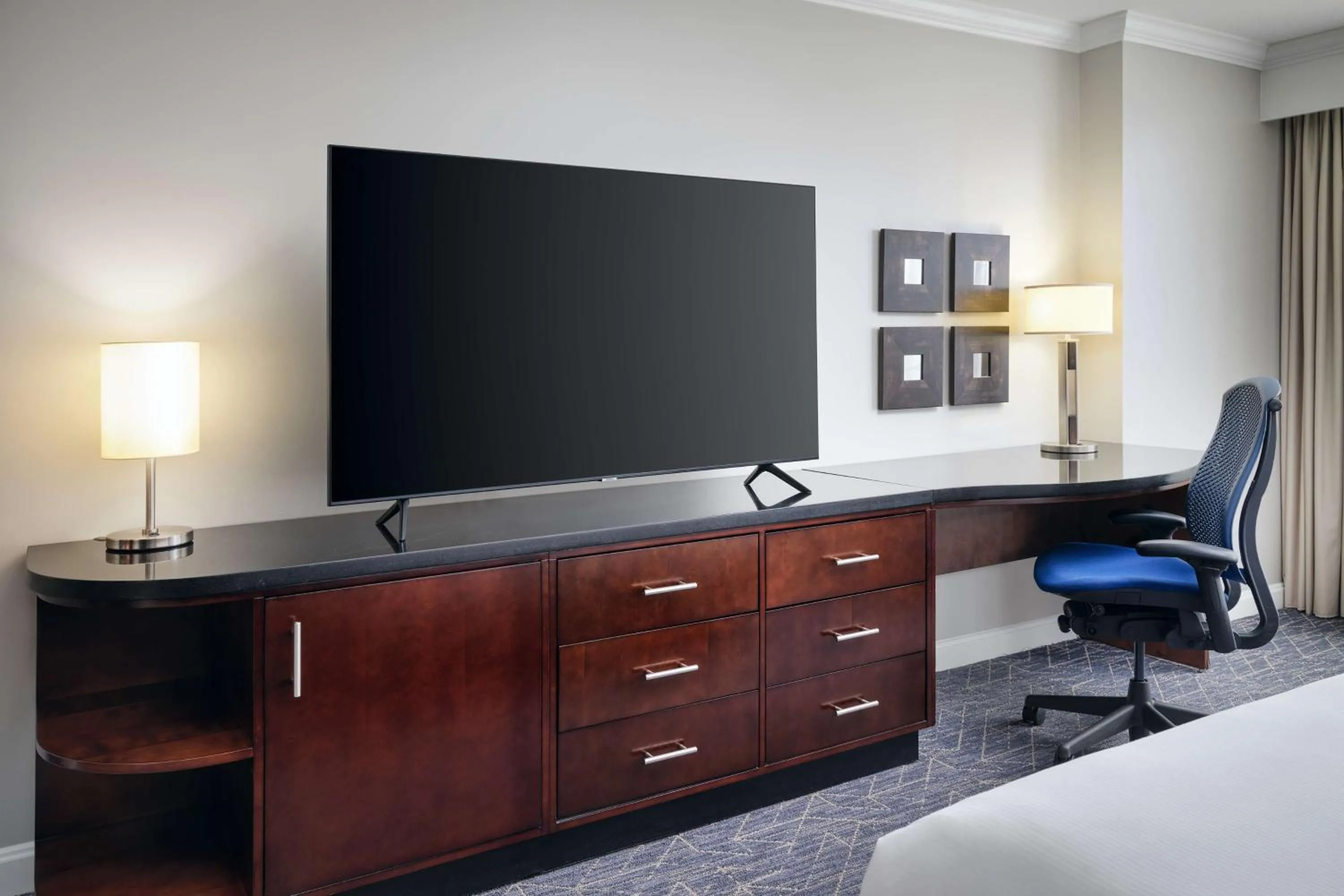 TV and multimedia, Bed in Hilton Richmond Hotel & Spa Short Pump