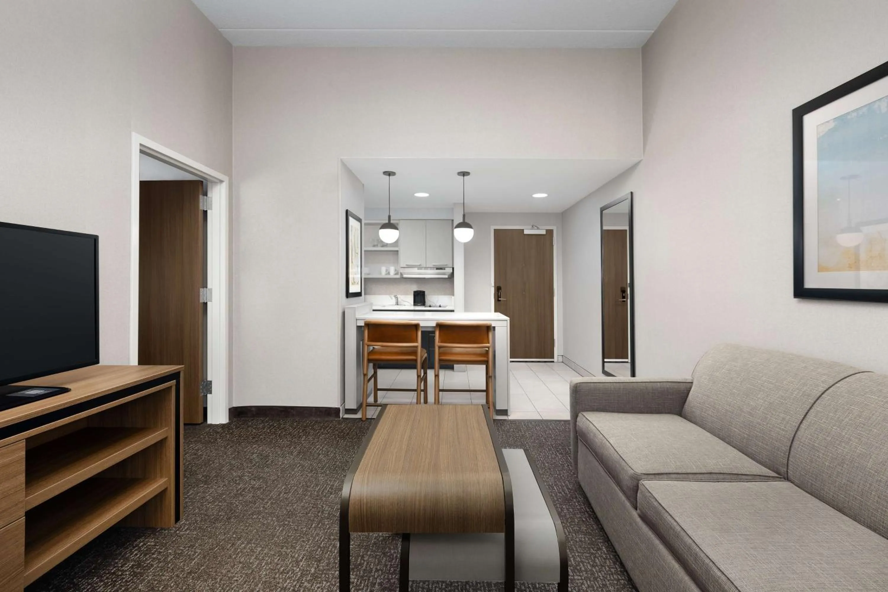 Living room in Homewood Suites by Hilton York