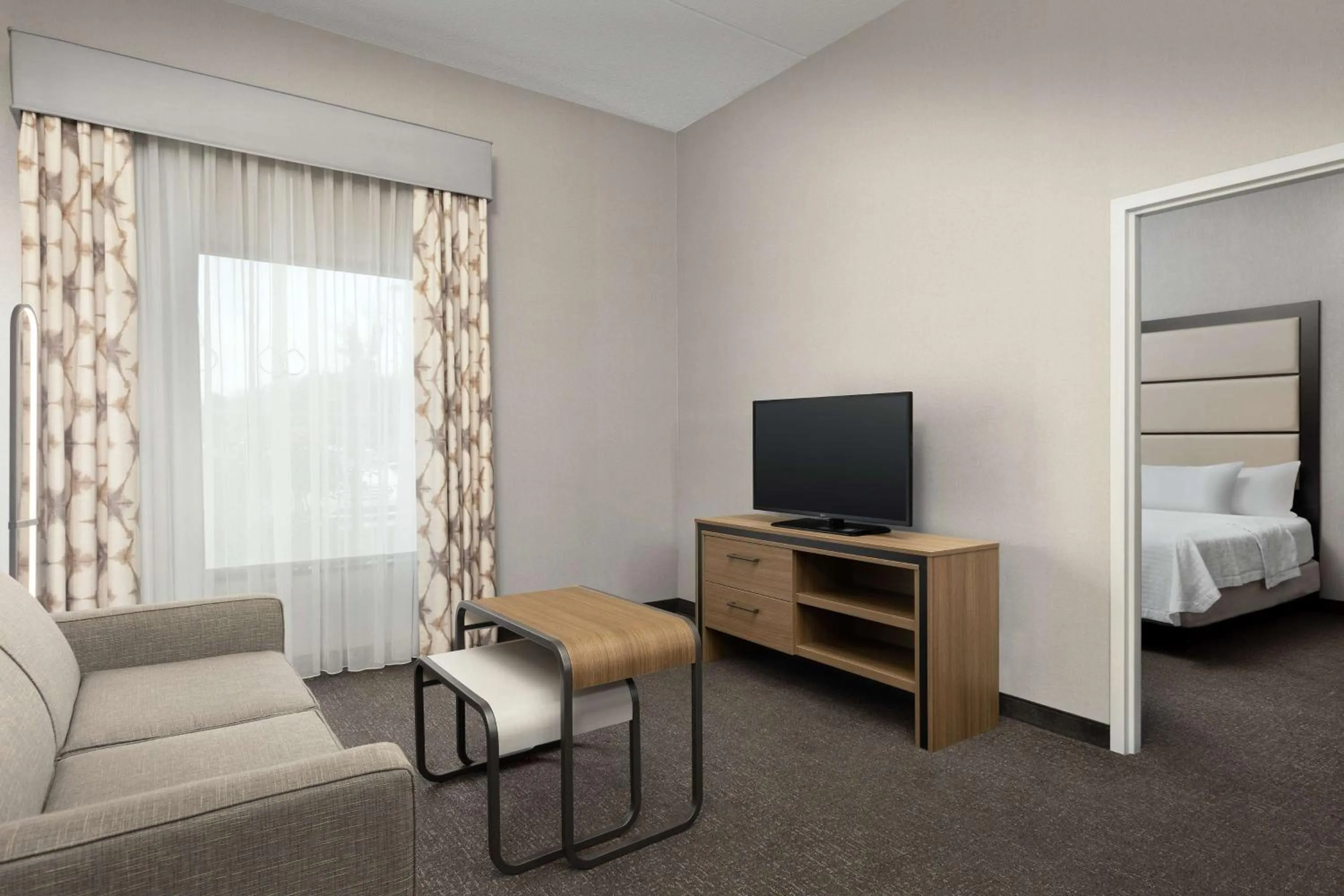 Living room, Bed in Homewood Suites by Hilton York