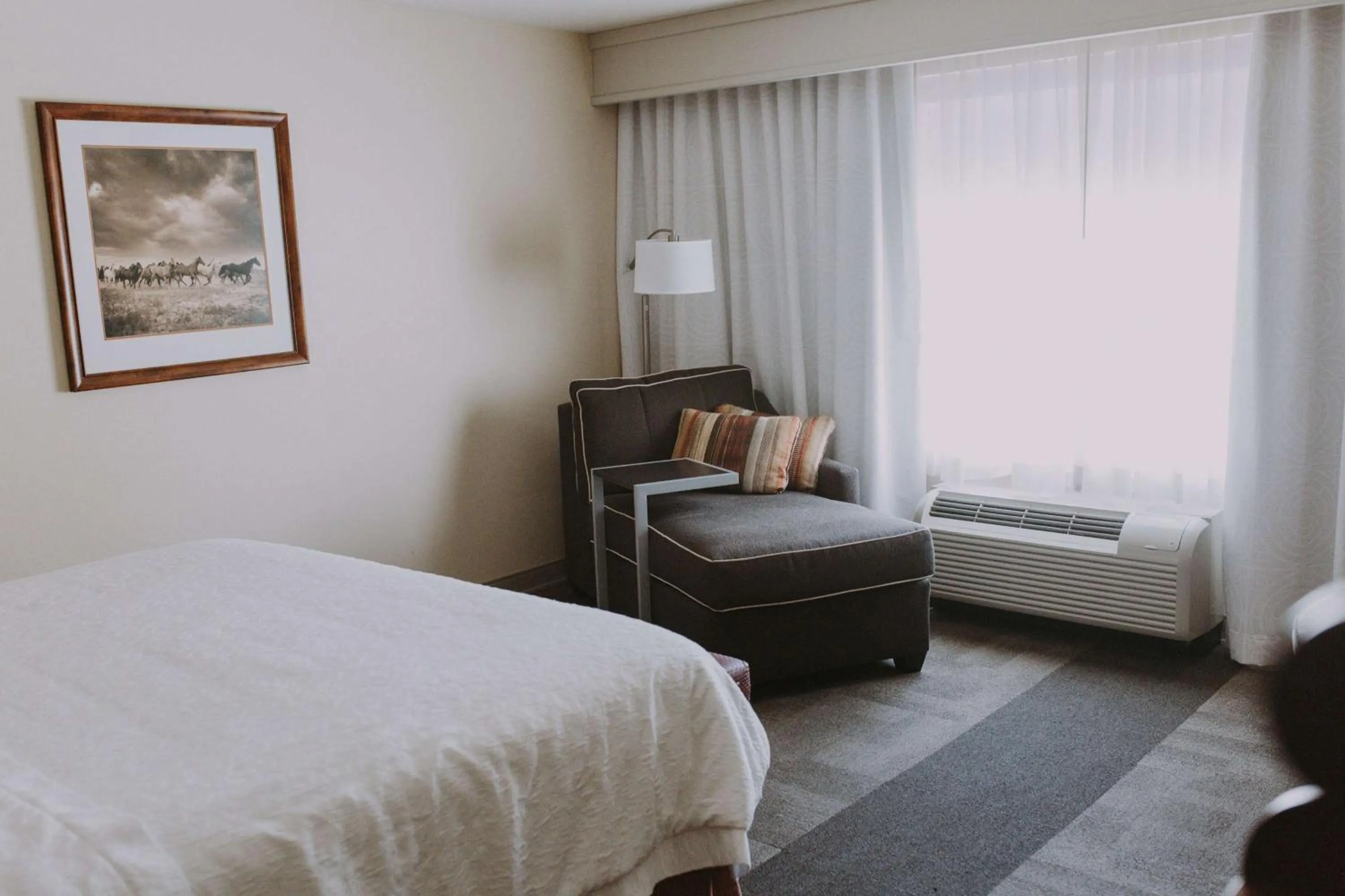 Bed in Hampton Inn & Suites Green River