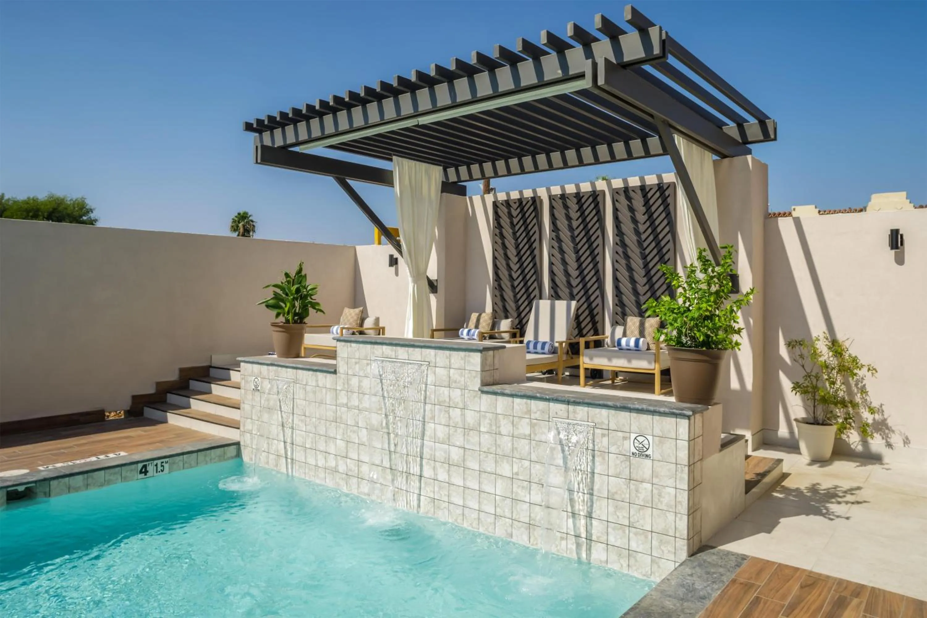 Pool view in DoubleTree by Hilton Laredo