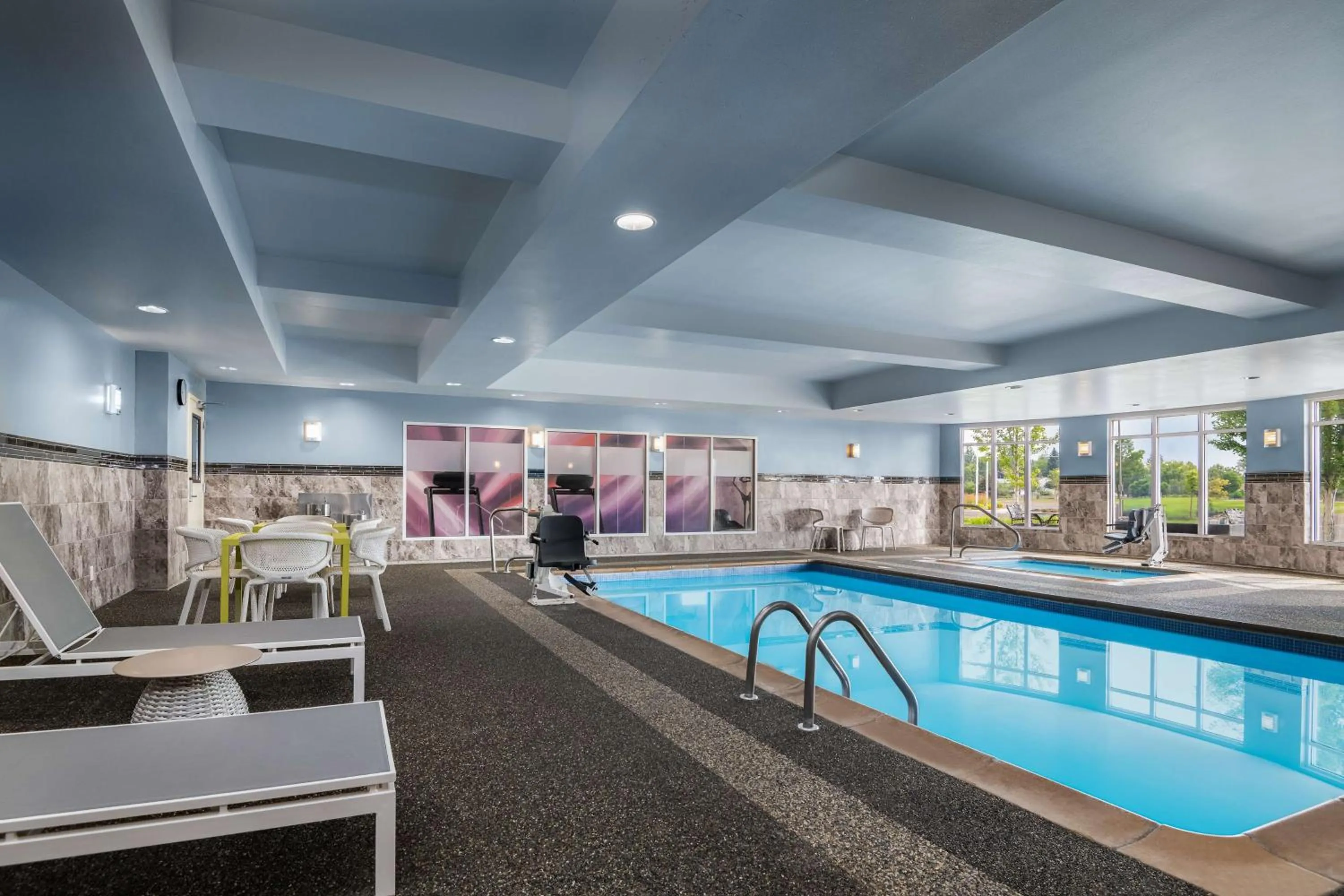 Pool view in Hilton Garden Inn Great Falls